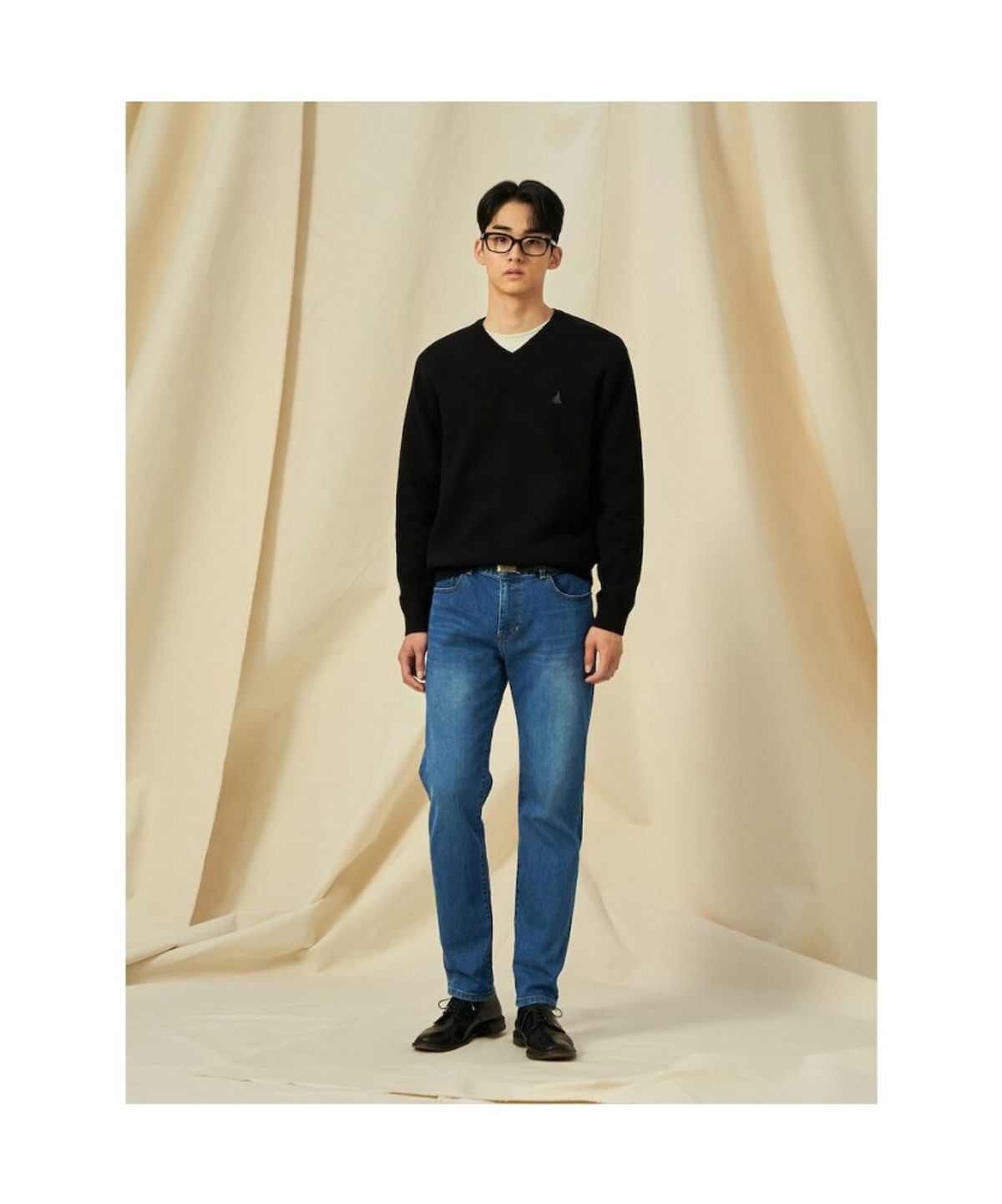빈폴 멘(BEANPOLE MEN) [Essential]슬림 워싱 데님 팬츠  블루 (BC5121E72P)
