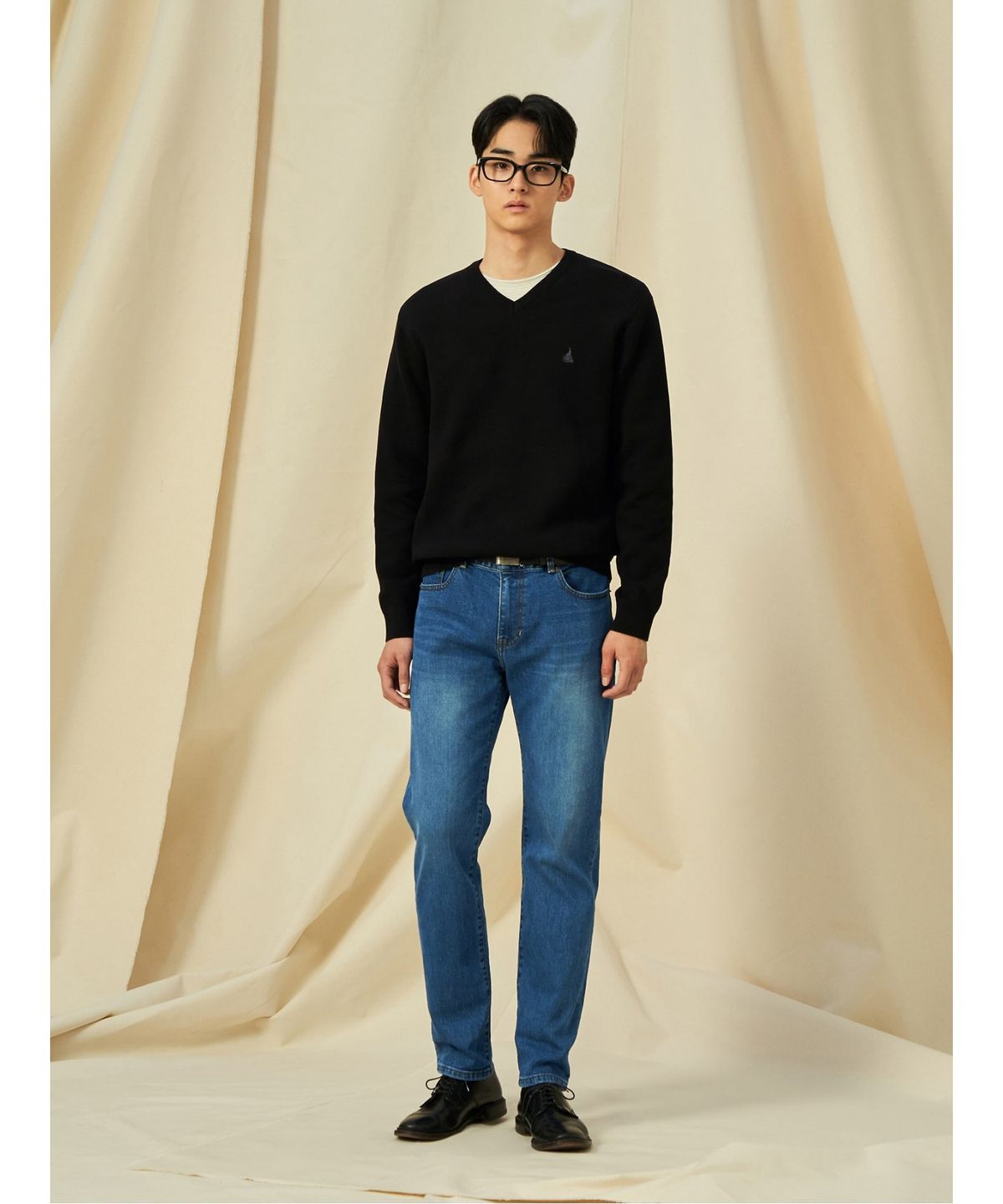 빈폴 멘(BEANPOLE MEN) [Essential]슬림 워싱 데님 팬츠  블루 (BC5121E72P)
