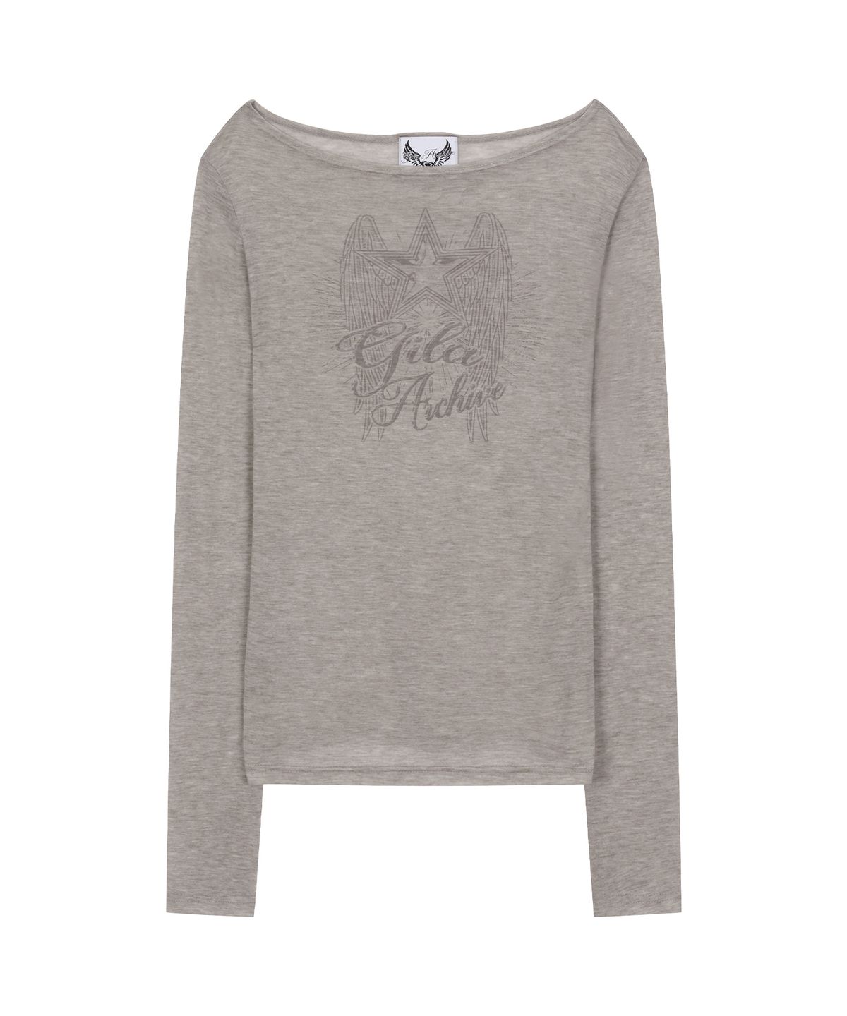 길라아카이브(GILAARCHIVE) STAR WING SHEER LONG SLEEVE_GY