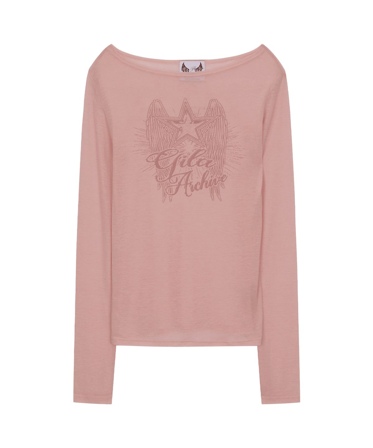 길라아카이브(GILAARCHIVE) STAR WING SHEER LONG SLEEVE_PK
