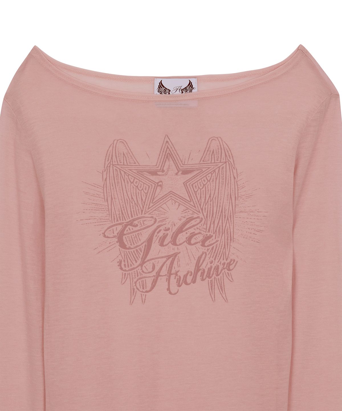 길라아카이브(GILAARCHIVE) STAR WING SHEER LONG SLEEVE_PK