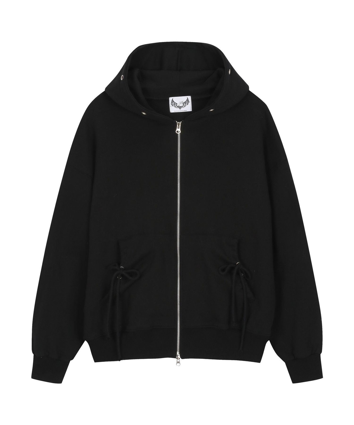 MUSINSA | GILAARCHIVE STAR WING HOOD ZIP-UP_BK
