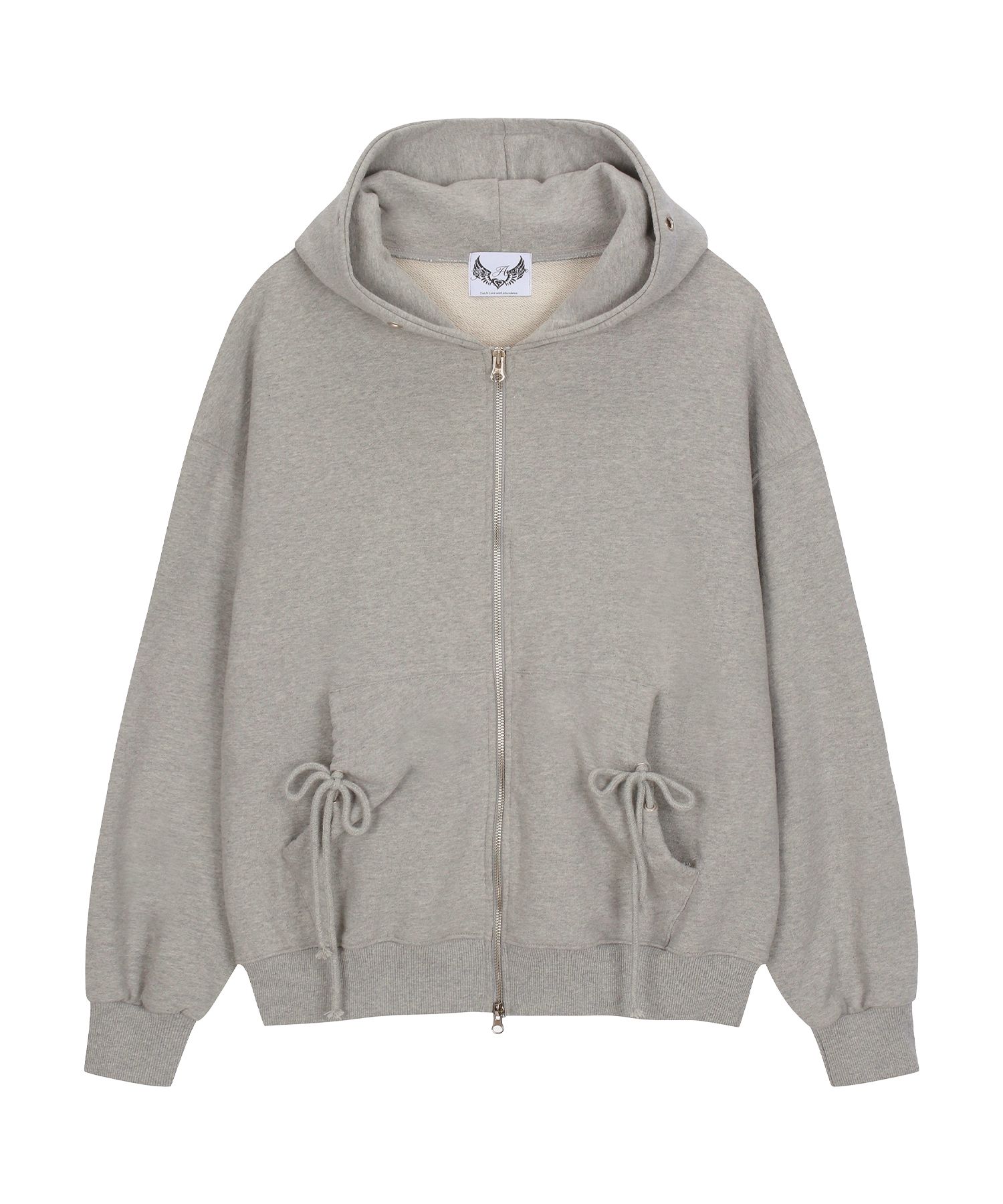 MUSINSA | GILAARCHIVE STAR WING HOOD ZIP-UP_GY