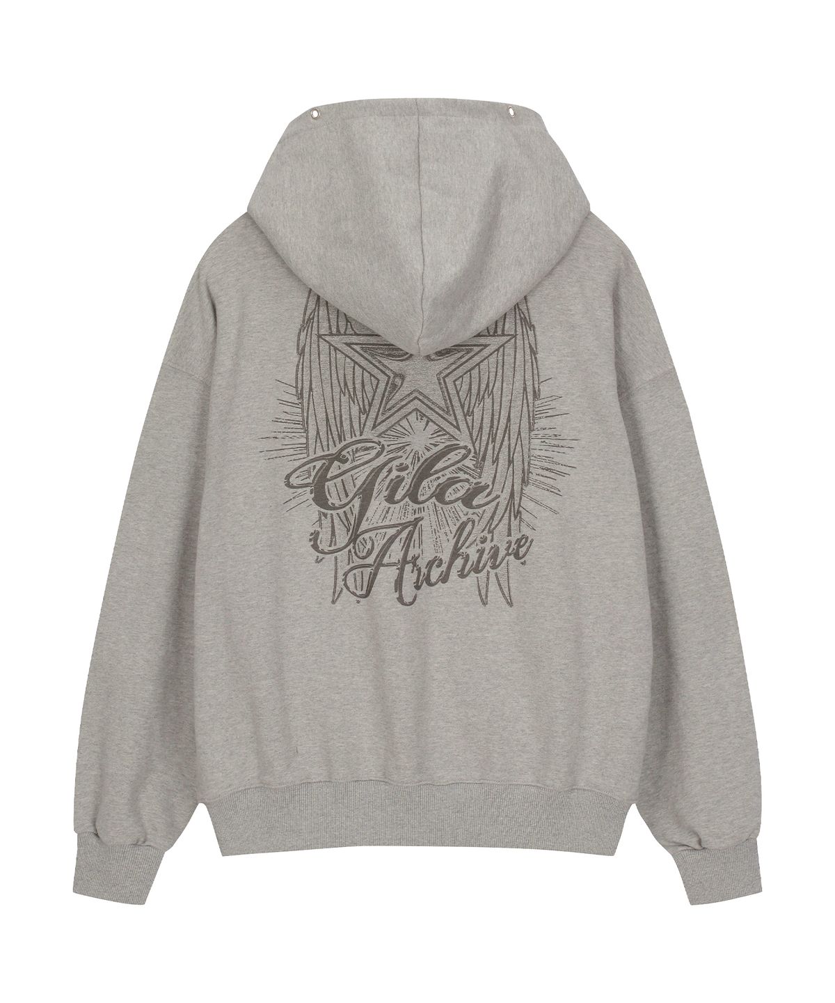 길라아카이브(GILAARCHIVE) STAR WING HOOD ZIP-UP_GY