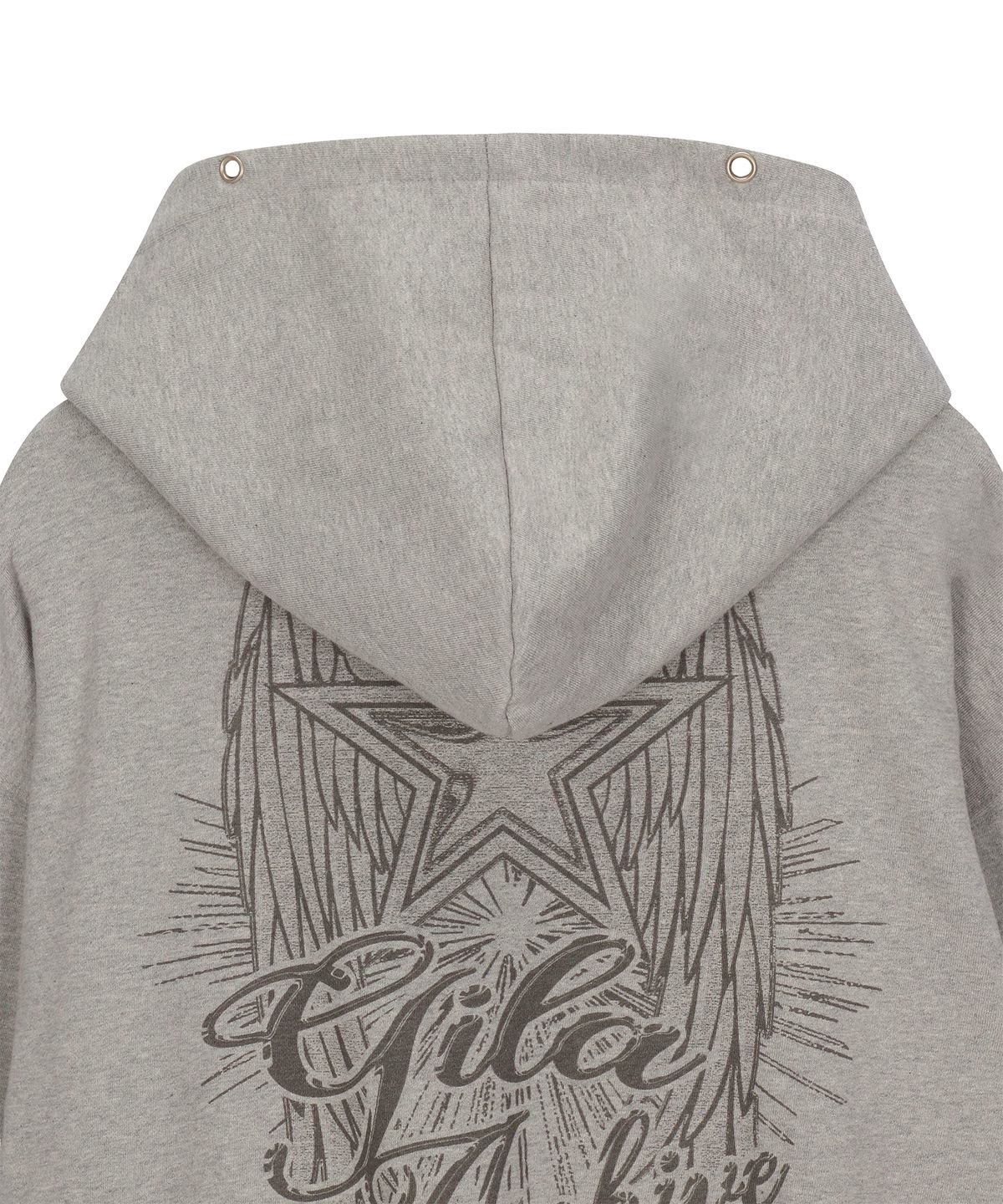 길라아카이브(GILAARCHIVE) STAR WING HOOD ZIP-UP_GY