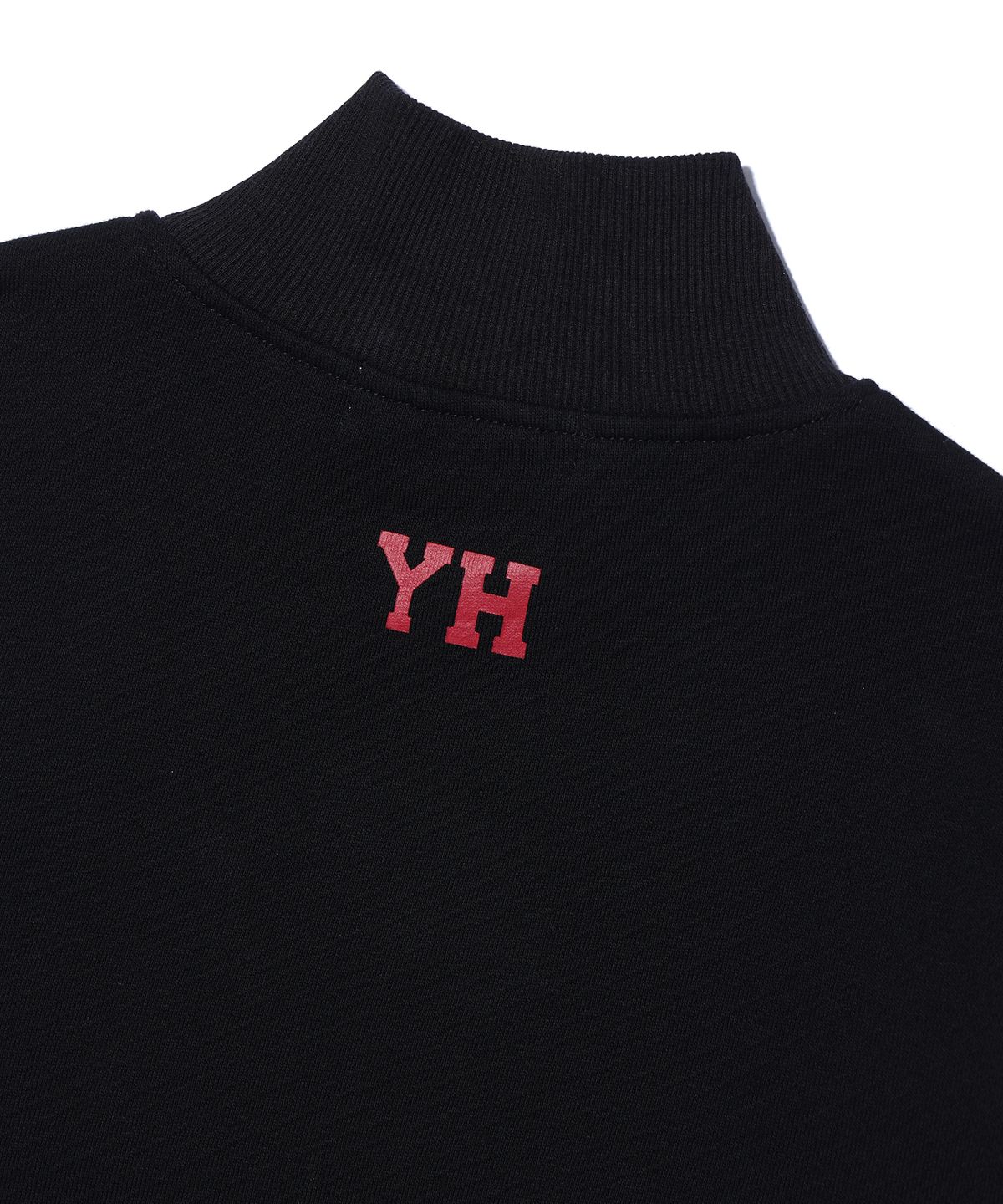 유희(YOUHEE) YOUHEE CROPPED SWEAT ZIP-UP BLACK