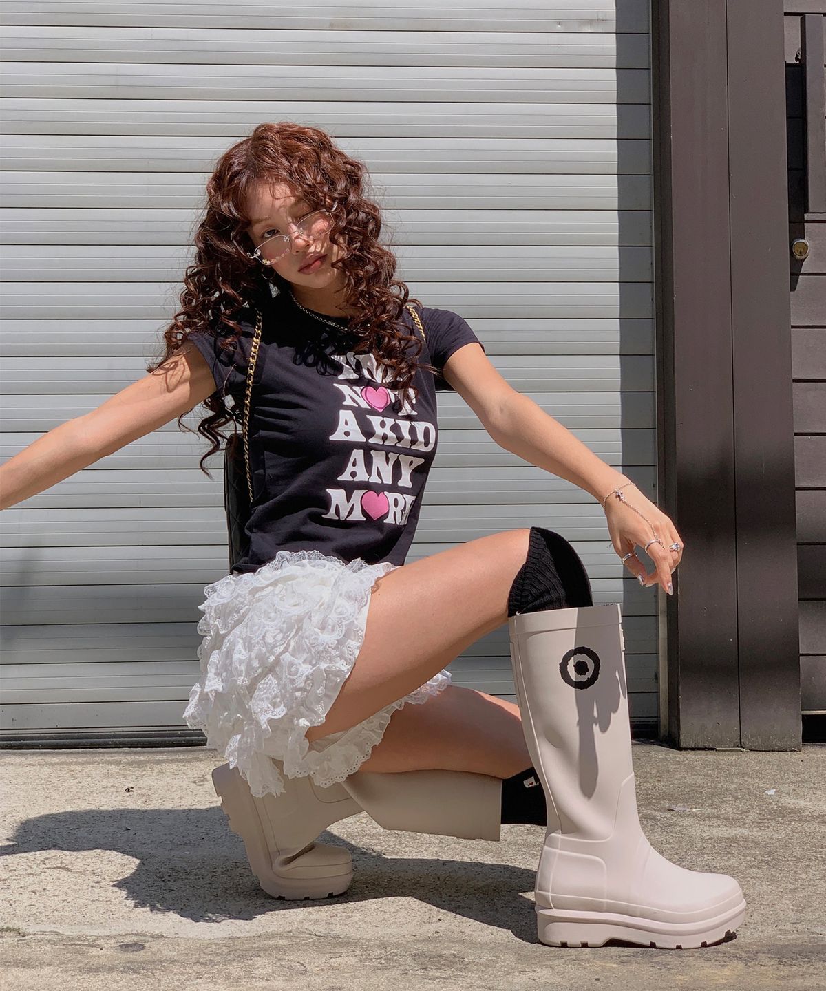 유희(YOUHEE) LACE BALLOON SKIRT SHORTS WHITE