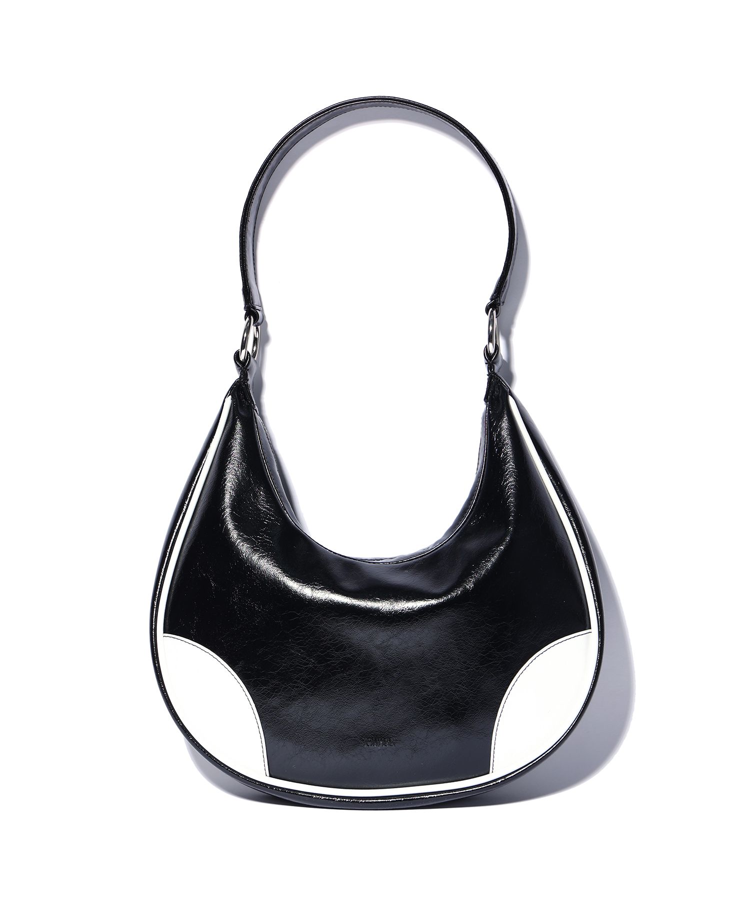 MUSINSA | YOUHEE STAR LEATHER HOBO BAG BLACK