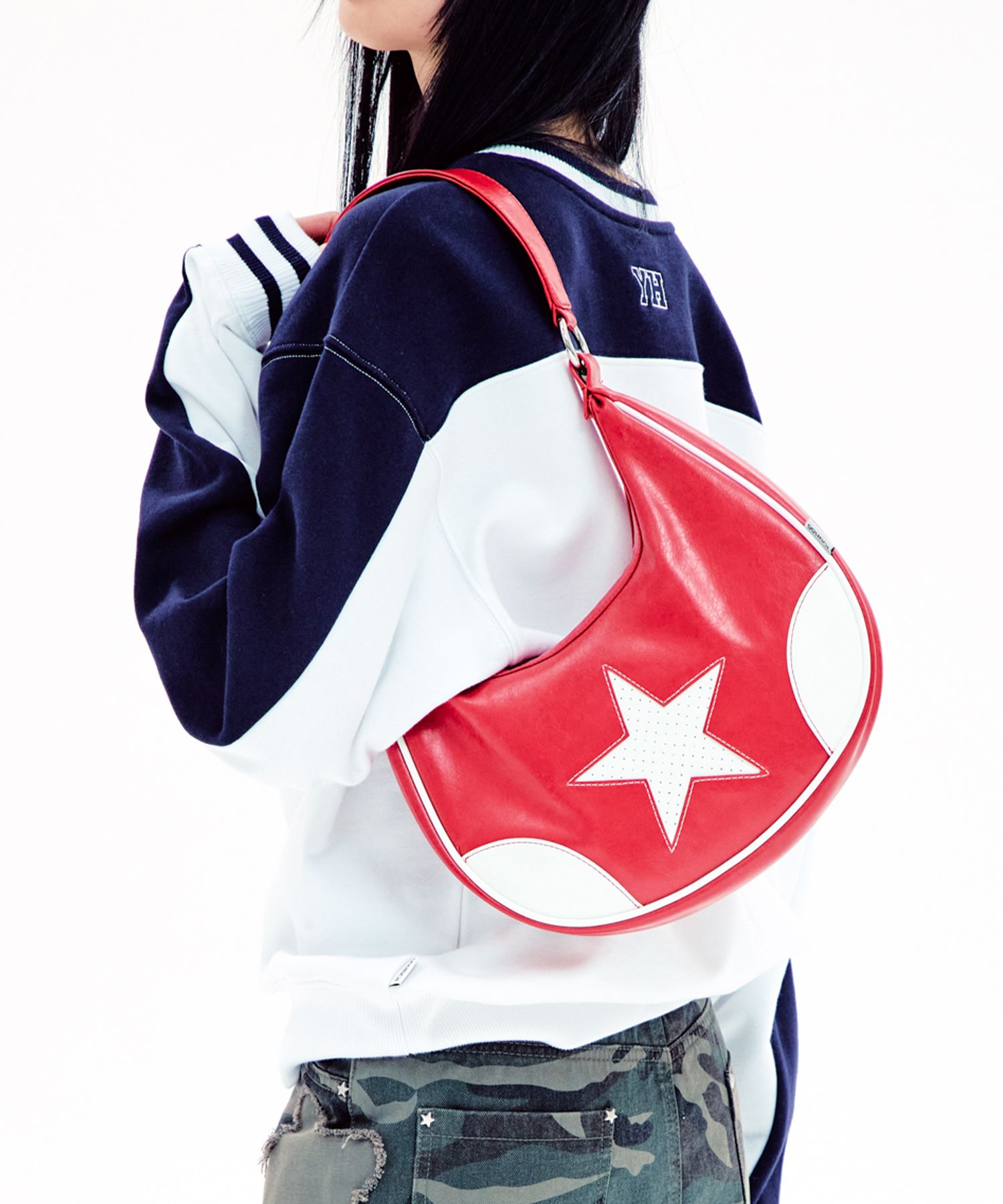 YOUHEE ■ STAR LEATHER HOBO BAG MUSINSA | YOUHEE STAR LEATHER HOBO BAG BLACK