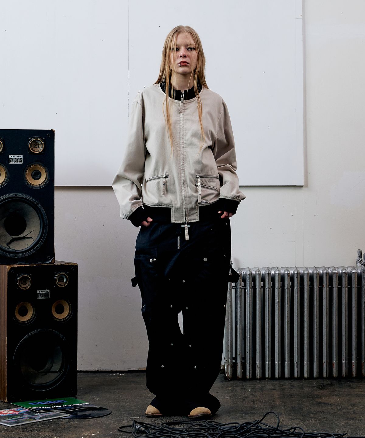 더바이닐하우스(THEVINYLHOUSE) DYED TANKER JACKET SAND