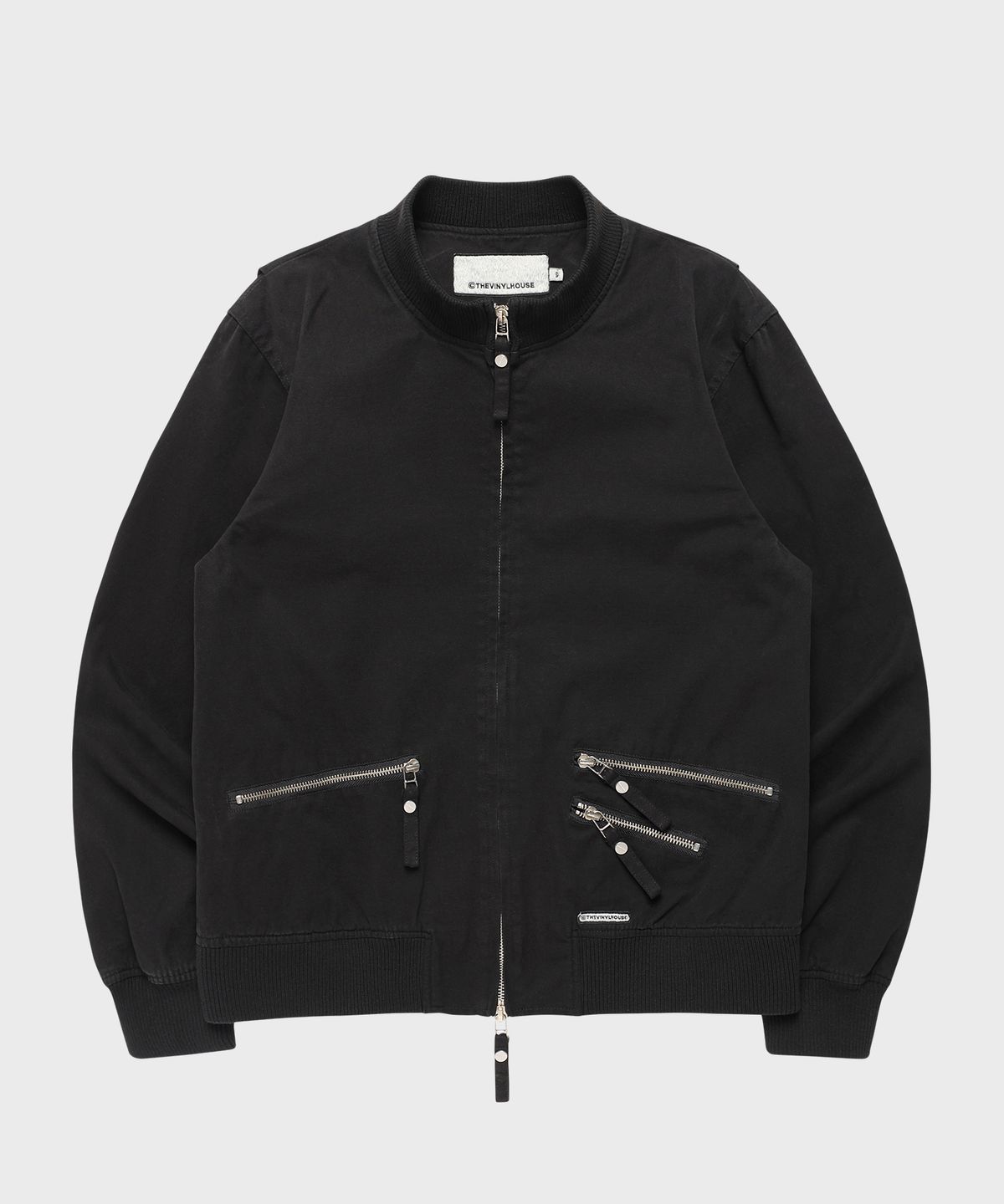 더바이닐하우스(THEVINYLHOUSE) DYED TANKER JACKET BLACK