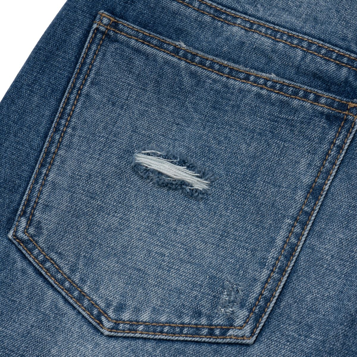 엑스트라오디너리(EXTRAORDINARY) DAMAGE DENIM PANTS D/BLUE