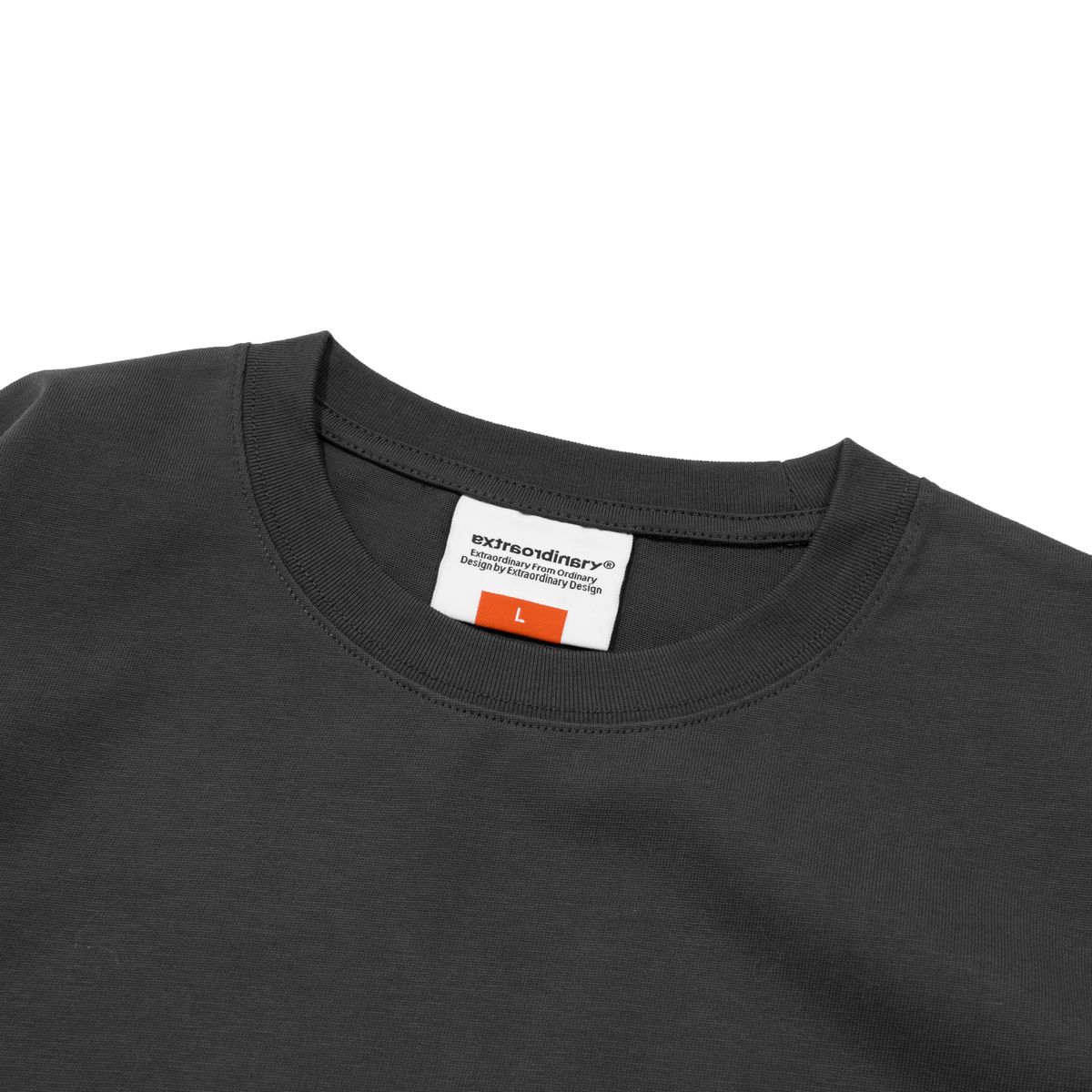 엑스트라오디너리(EXTRAORDINARY) PATCHWORK SYMBOL LONG SLEEVE CHARCOAL