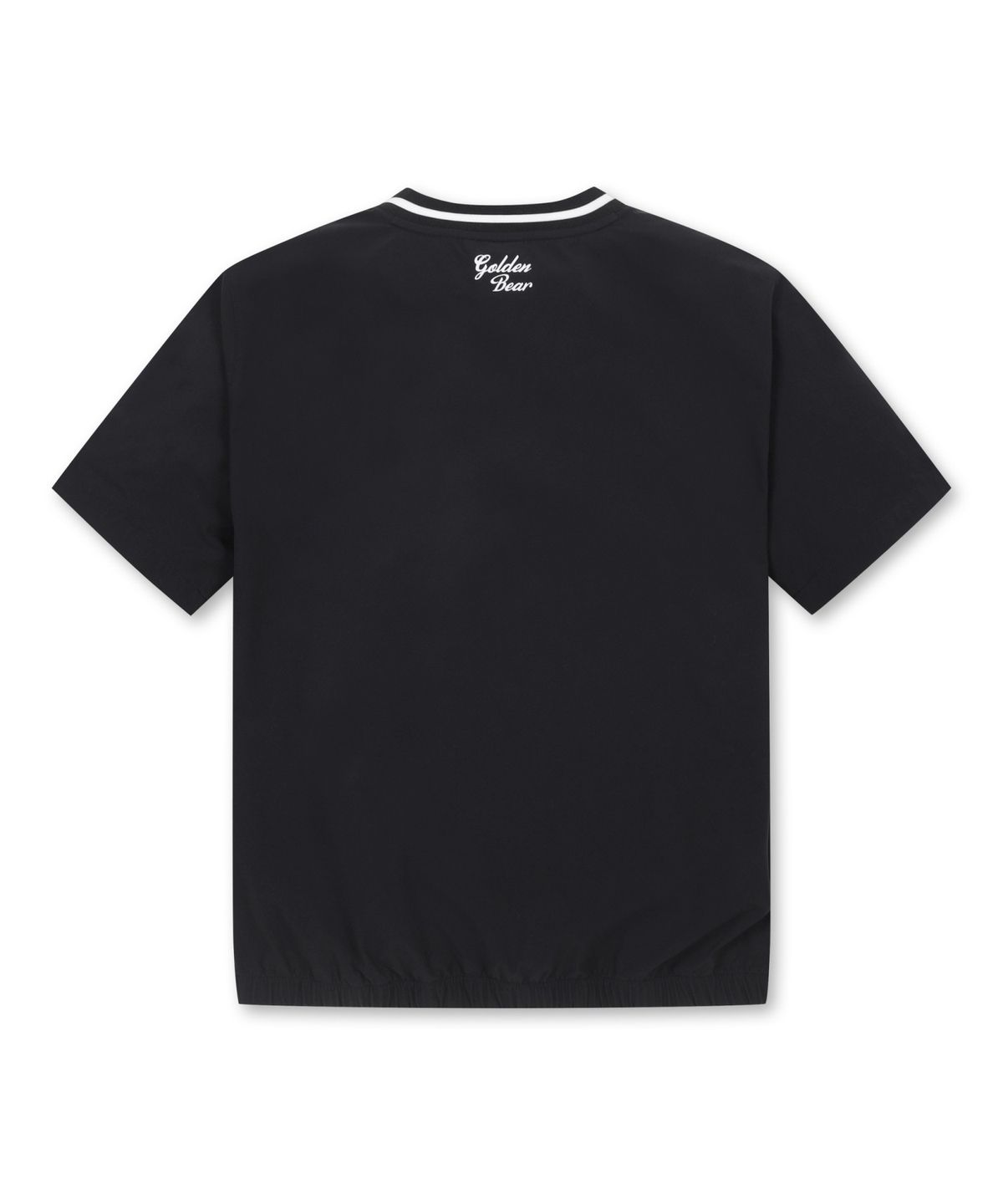 골든베어(GOLDEN BEAR) 1/2 Sleeves V Neck Woven Pullover_G4TAM25211BKX
