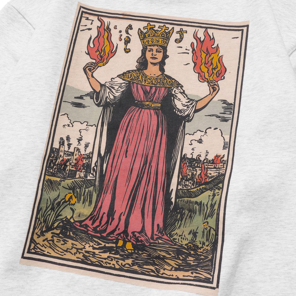 엑스트라오디너리(EXTRAORDINARY) QUEEN TAROT CREWNECK L.M/GREY