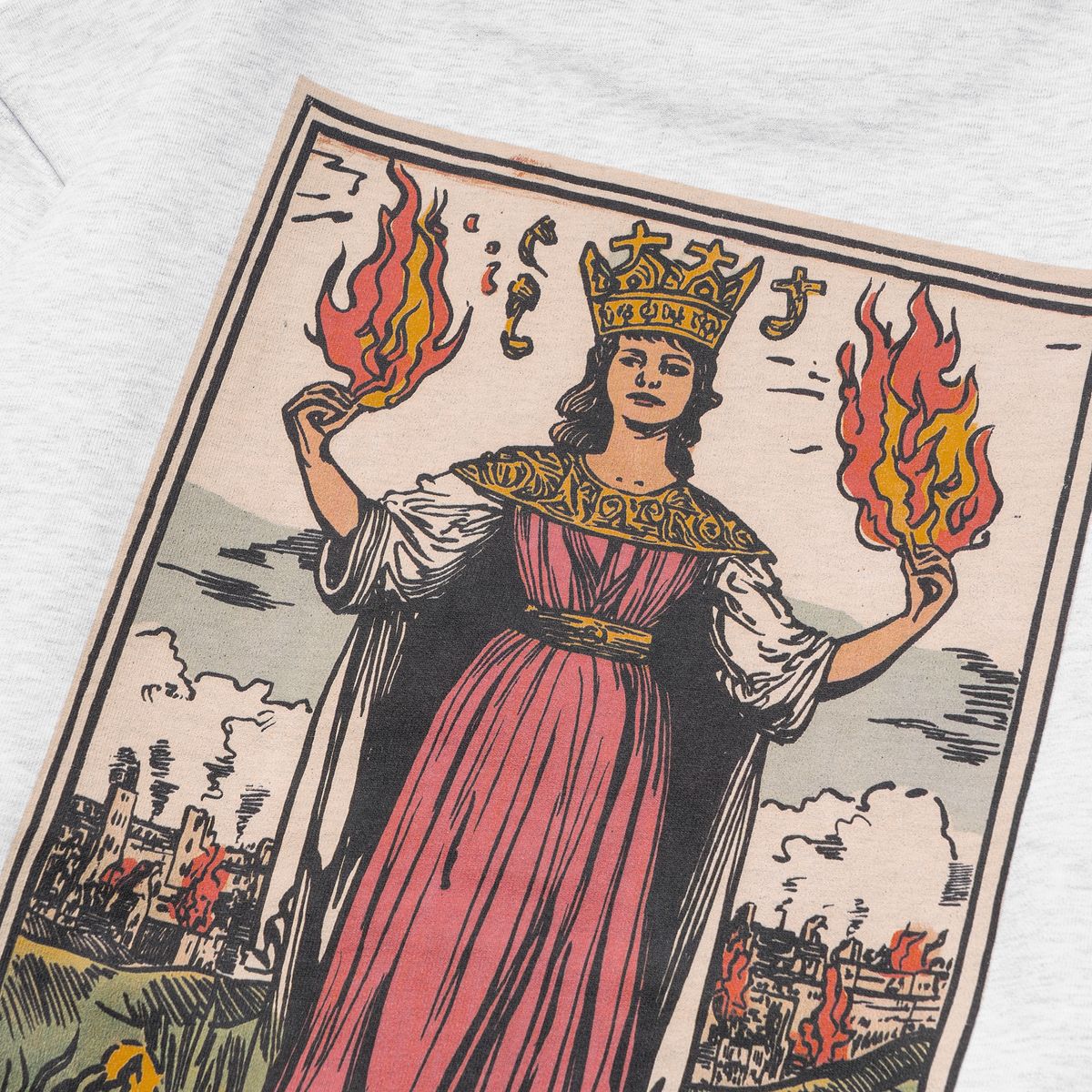 엑스트라오디너리(EXTRAORDINARY) QUEEN TAROT CREWNECK L.M/GREY