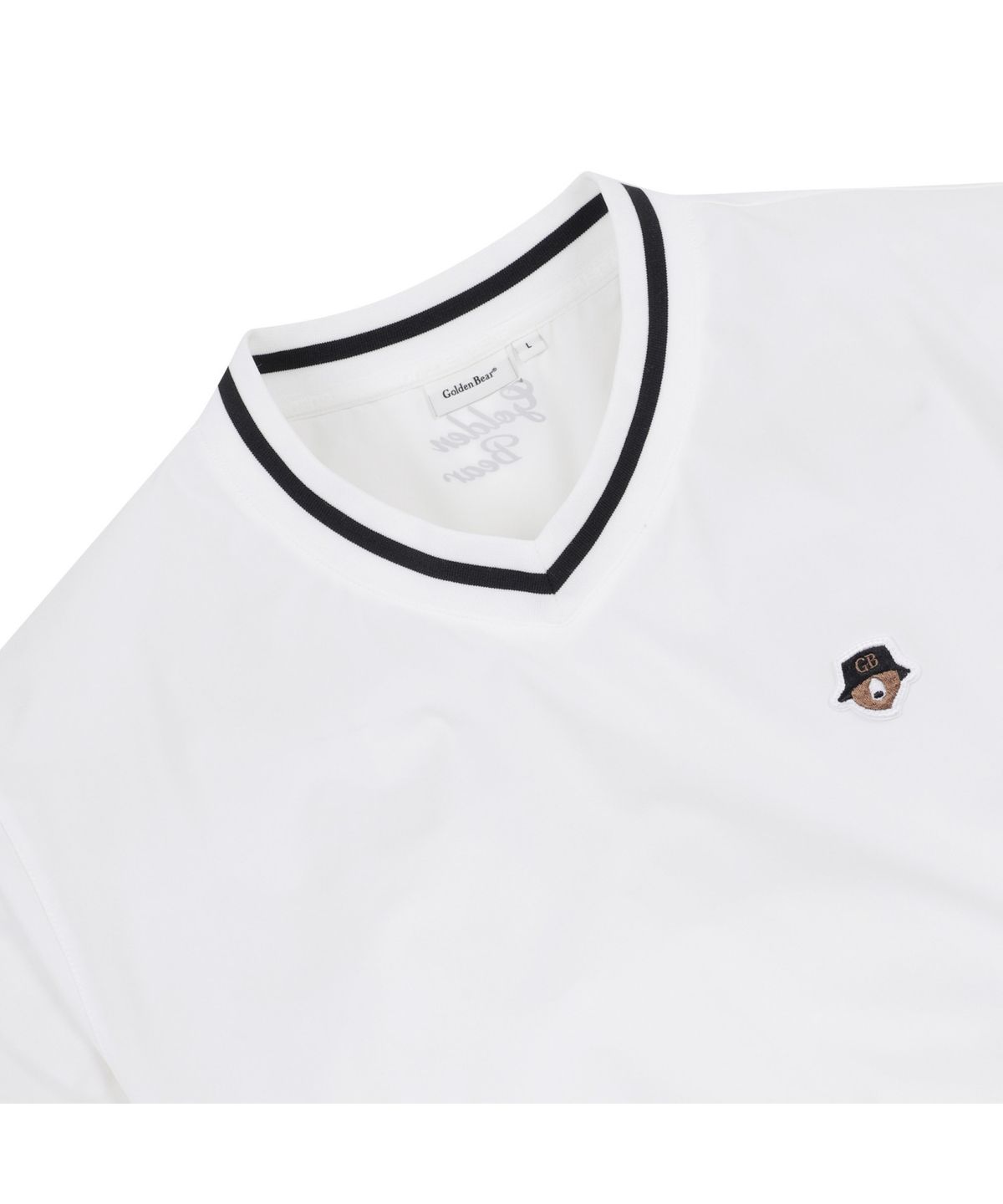골든베어(GOLDEN BEAR) 1/2 Sleeves V Neck Woven Pullover_G4TAM25211WHX