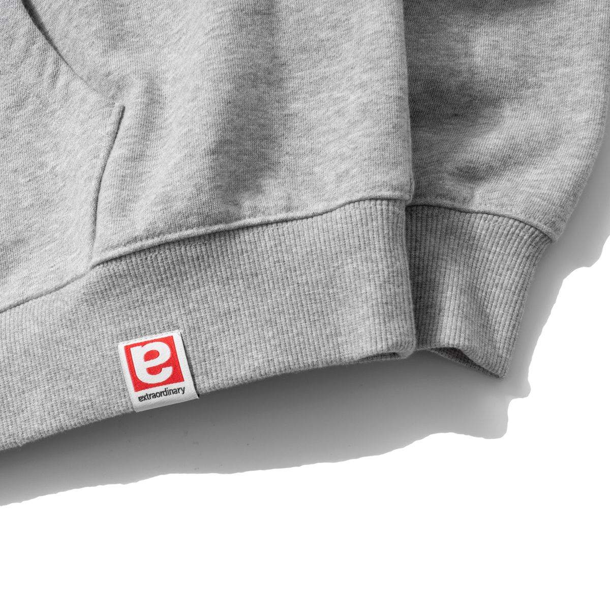 엑스트라오디너리(EXTRAORDINARY) PLANET APPLIQUE HOODIE L/GREY