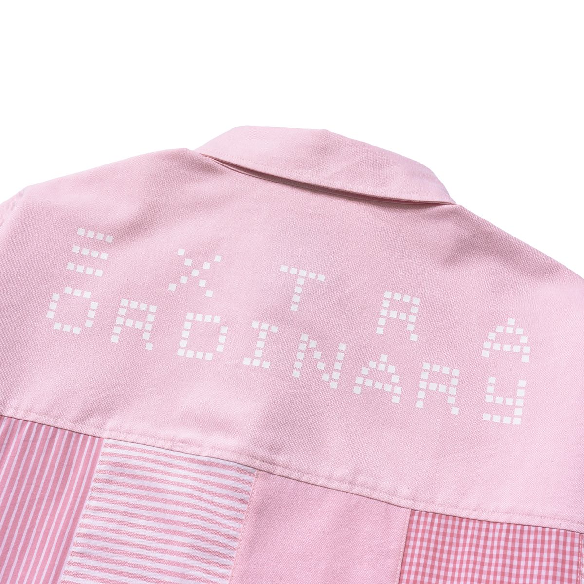 엑스트라오디너리(EXTRAORDINARY) PATCHWORK SHIRT PINK