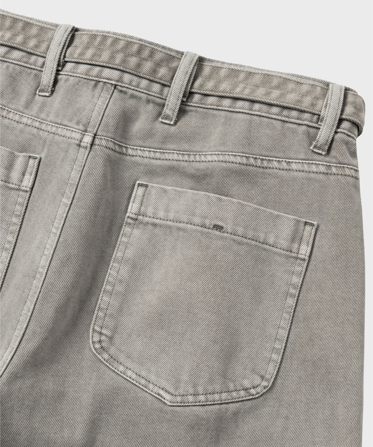넌블랭크(NONBLANK) 다잉 데님 팬츠_GREYISH KHAKI