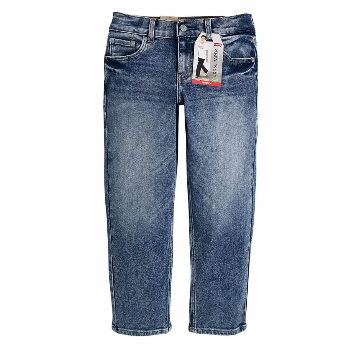 리바이스 키즈(LEVIS KIDS) 스테이 루즈 테이퍼드진 (주니어) 라이트 블루