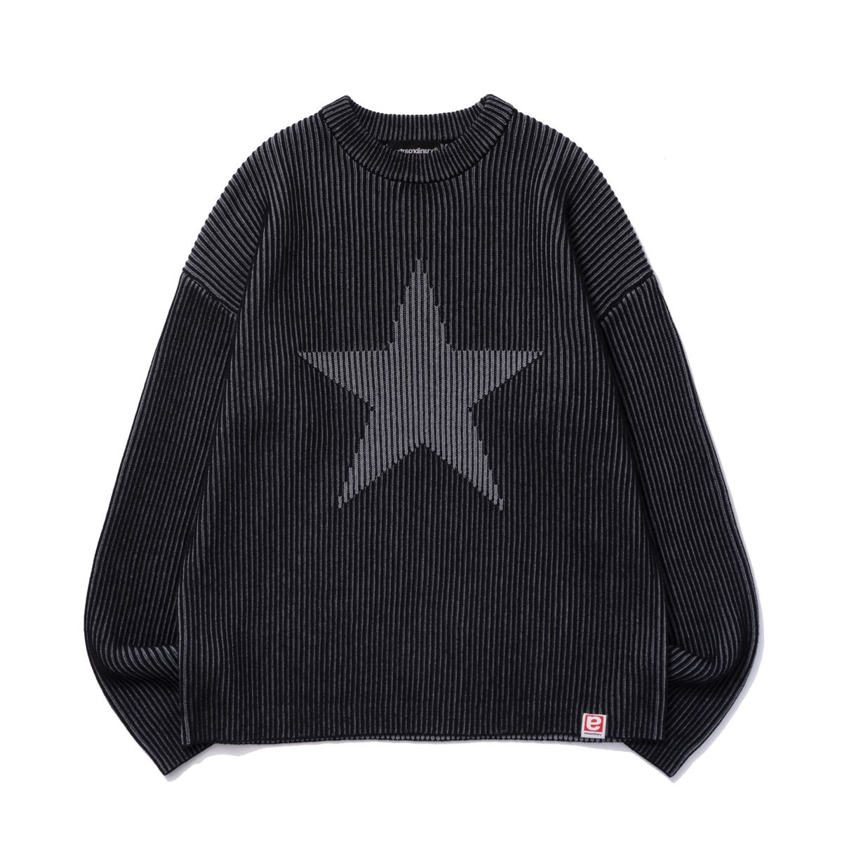 엑스트라오디너리(EXTRAORDINARY) STAR JACQUARD SWEATER BLACK