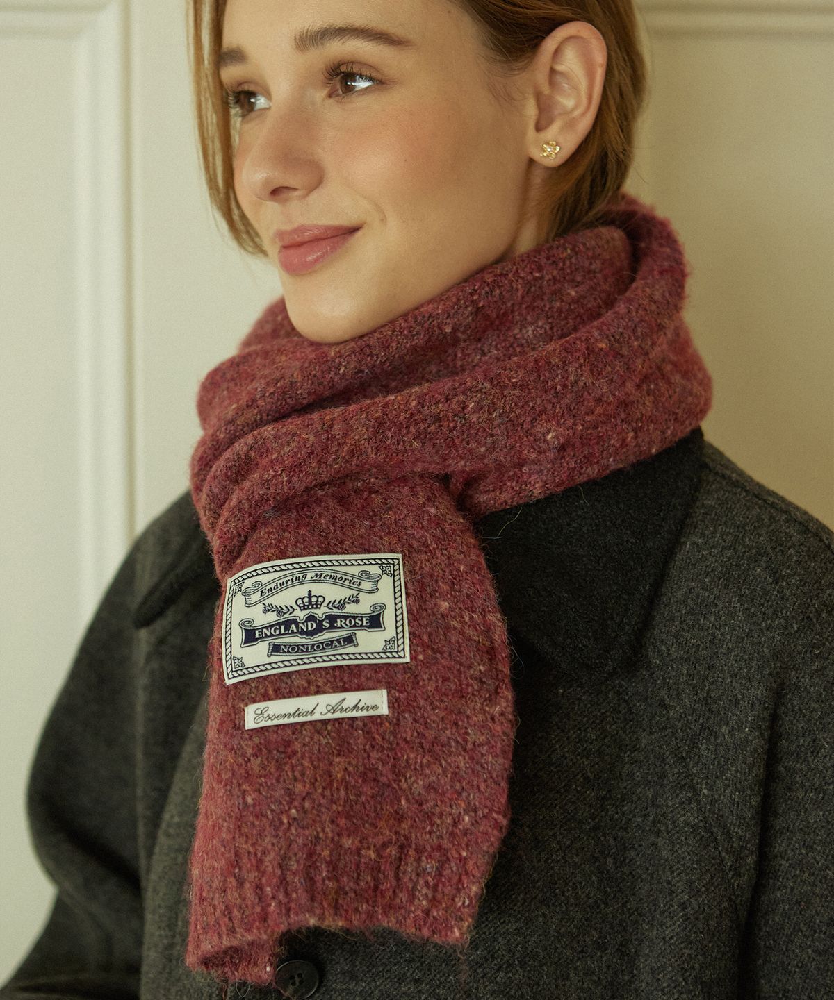 논로컬(NONLOCAL) Color Blend Knit Muffler - 4Color