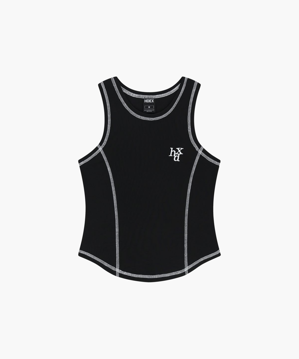 에이치덱스(HDEX) 우먼스 시그니처 컨트라스트 탱크탑 (Black)