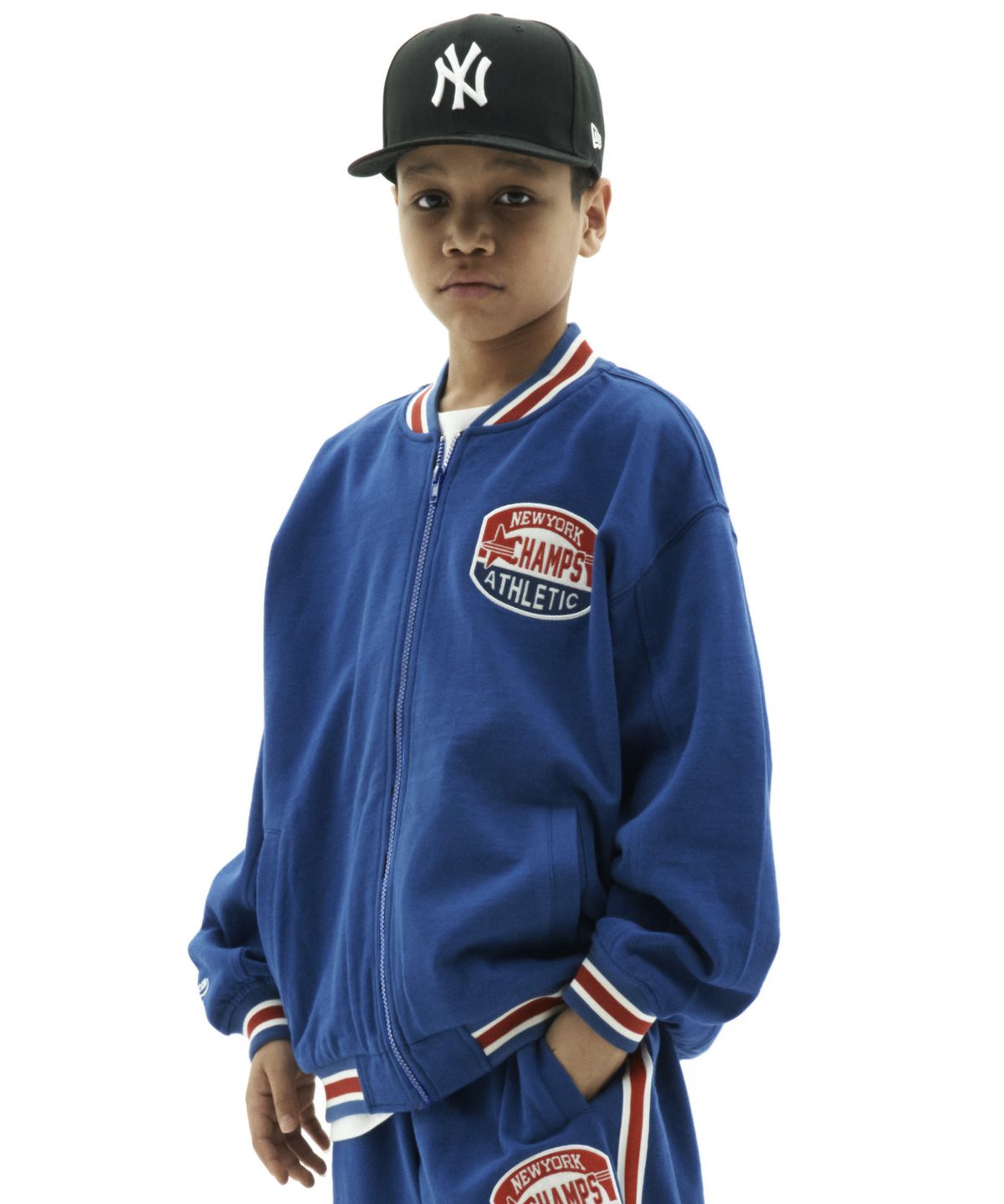 테이크이지 키즈(TAKEASY KIDS) 자이언트핏 챔스 스웻 저지 (블루)