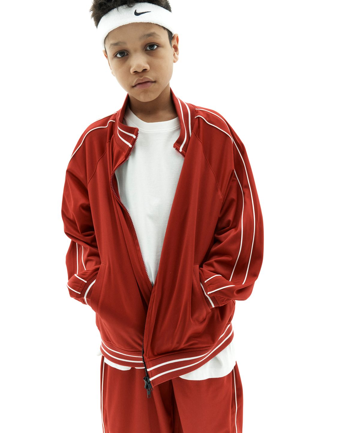 테이크이지 키즈(TAKEASY KIDS) 라인 트랙 오버 저지 (레드)