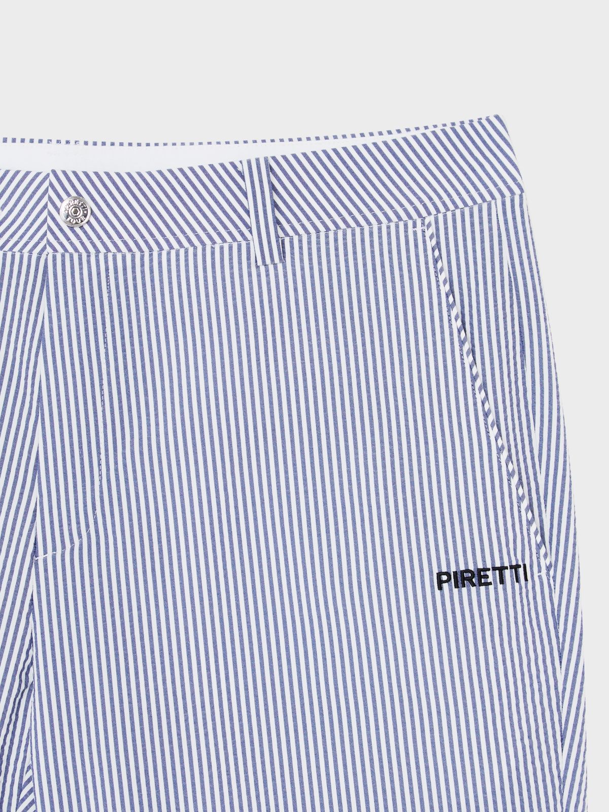 피레티(PIRETTI) 엘리트 시어서커 일자핏 팬츠 M_Navy