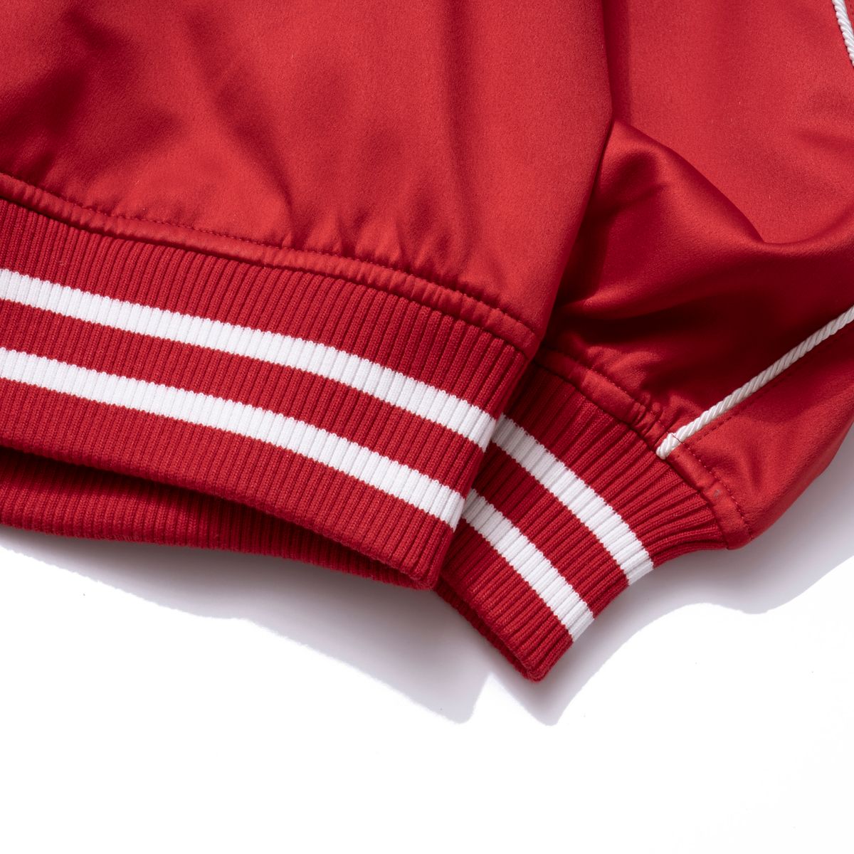 엑스트라오디너리(EXTRAORDINARY) B.S.C SOUVENIR SATIN JACKET RED