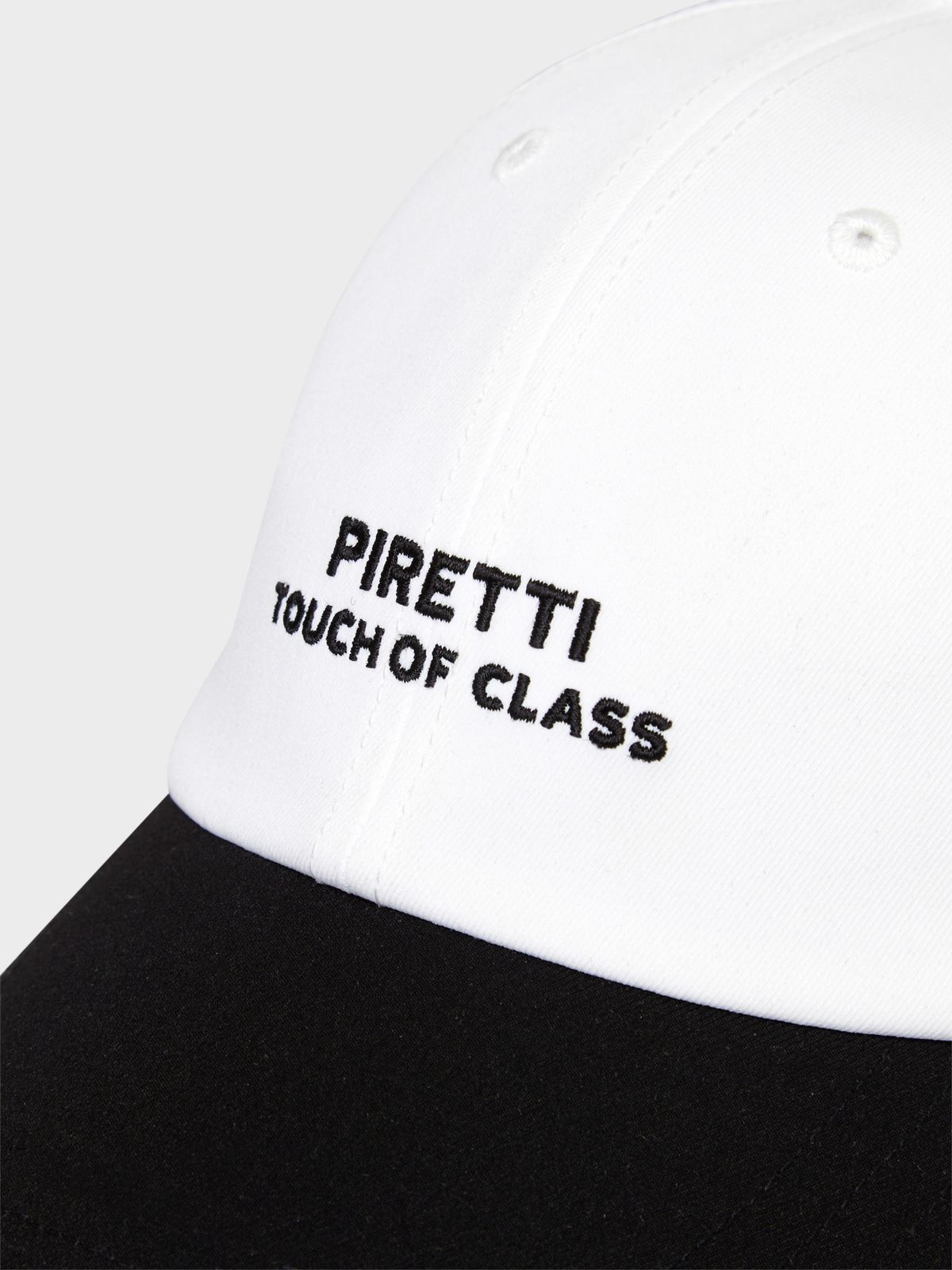 피레티(PIRETTI) 챙 배색 데일리 캡_White