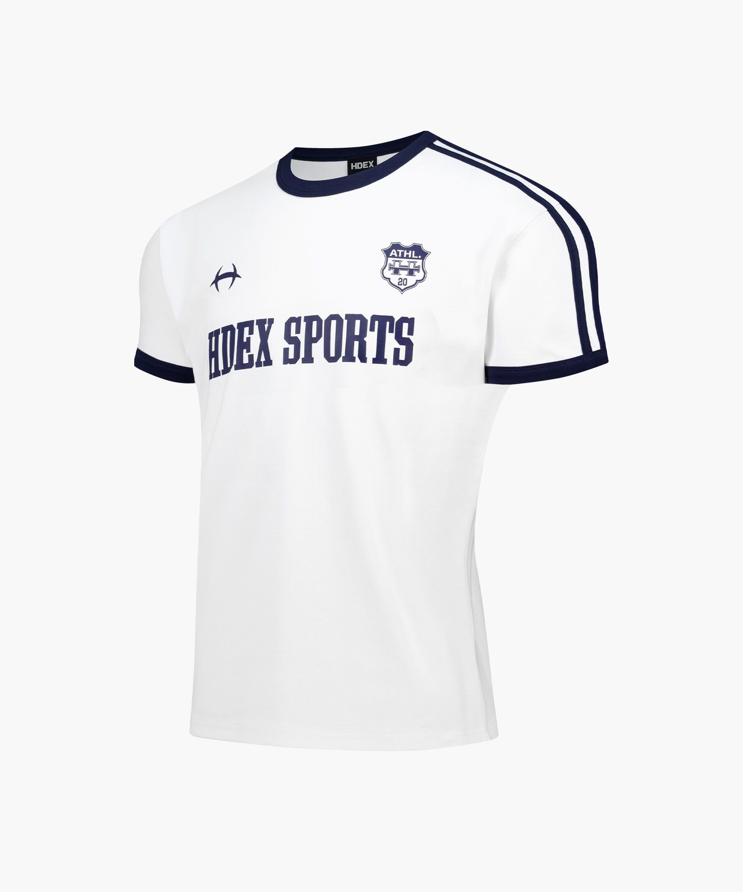 HDEX ■ Sporty Ringer Muscle Fit Short Sleeve MUSINSA公式 | HDEX Sporty Ringer Muscle Fit Short Sleeve (White)