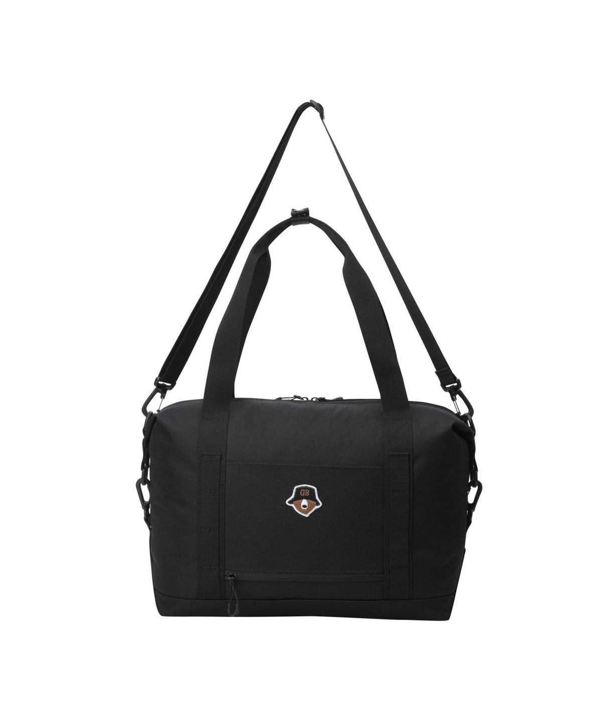 골든베어(GOLDEN BEAR) Canvas Logo Printed Boston Bag_G6BOX25121BKX