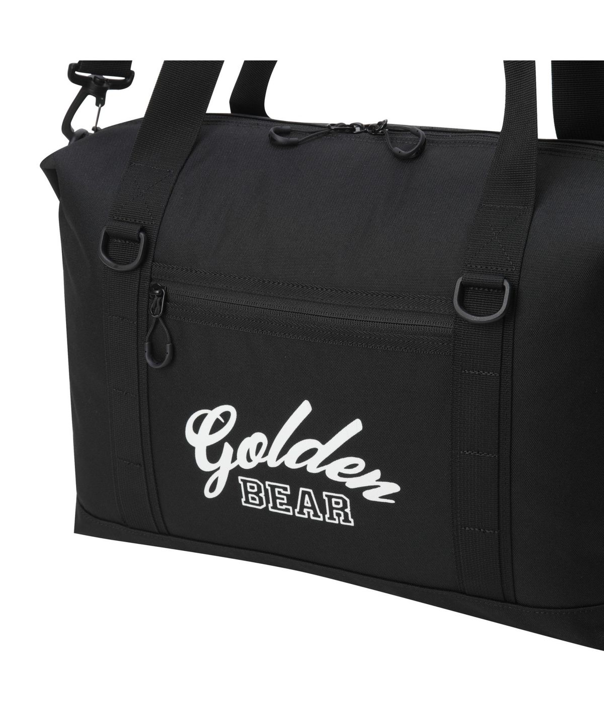 골든베어(GOLDEN BEAR) Canvas Logo Printed Boston Bag_G6BOX25121BKX