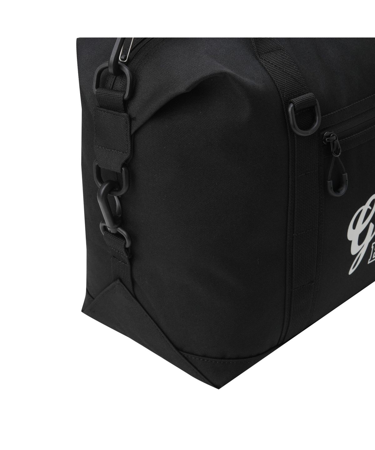골든베어(GOLDEN BEAR) Canvas Logo Printed Boston Bag_G6BOX25121BKX