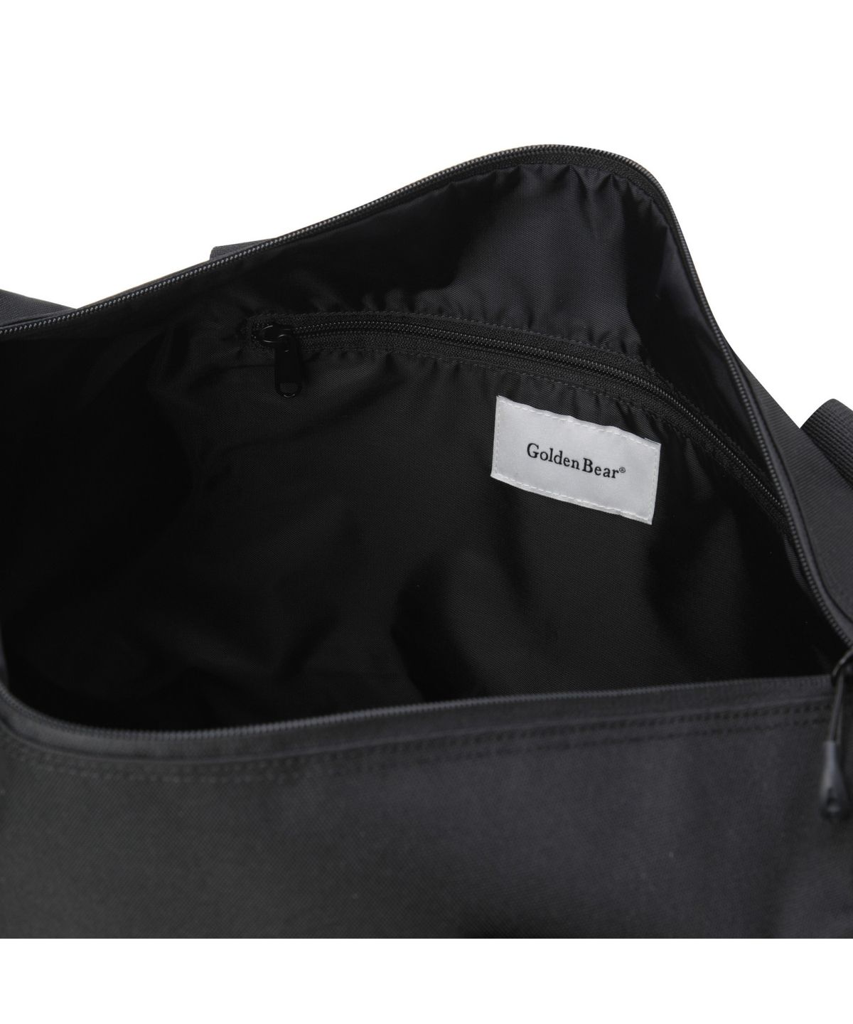 골든베어(GOLDEN BEAR) Canvas Logo Printed Boston Bag_G6BOX25121BKX