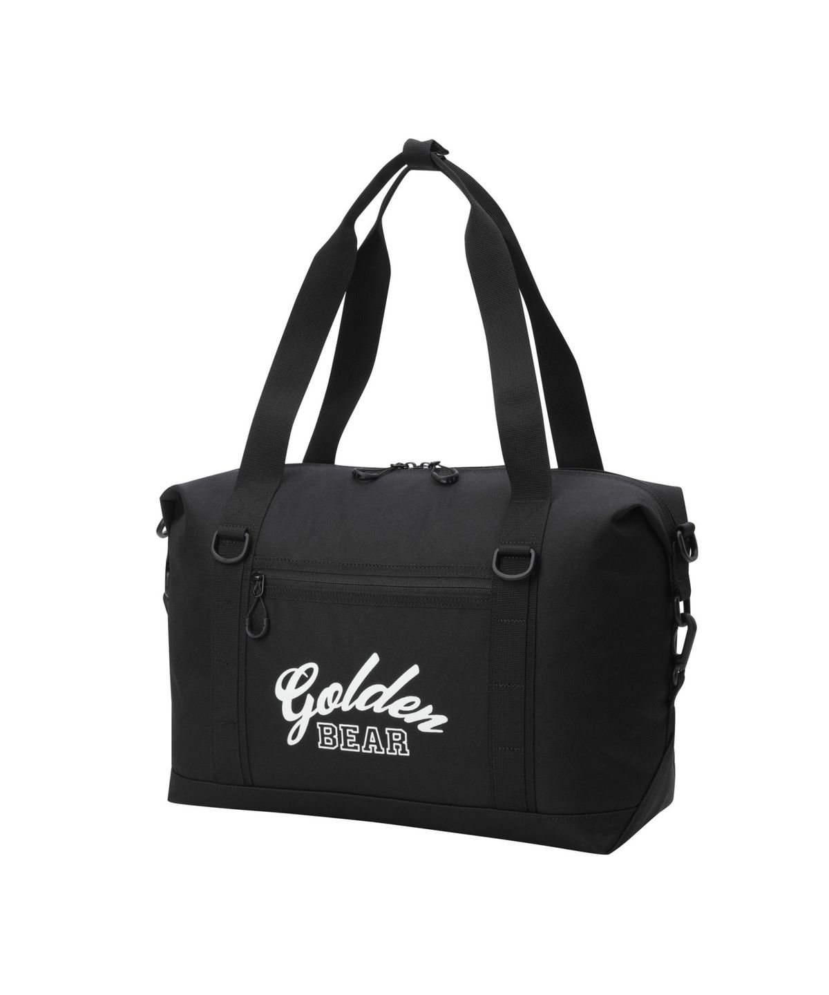 골든베어(GOLDEN BEAR) Canvas Logo Printed Boston Bag_G6BOX25121BKX