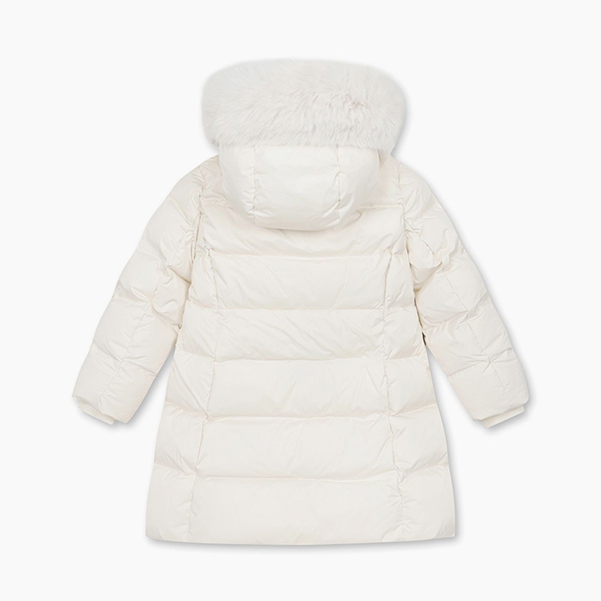 베네통키즈(BENETTONKIDS) 퍼 후드 덕다운 점퍼_QADJ09461IV