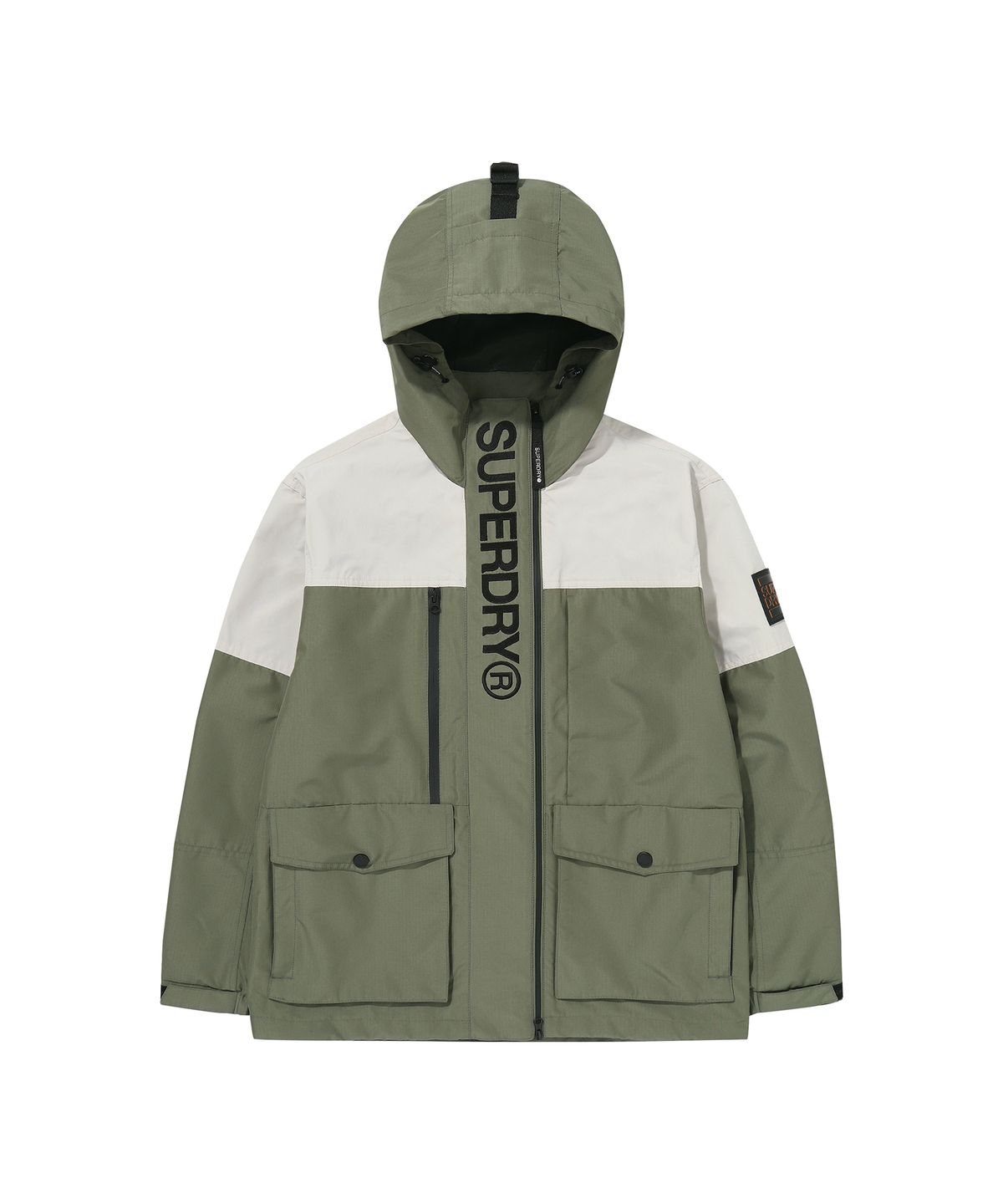 슈퍼드라이(SUPERDRY) 시그니처 윈드치터 자켓 카키 그린