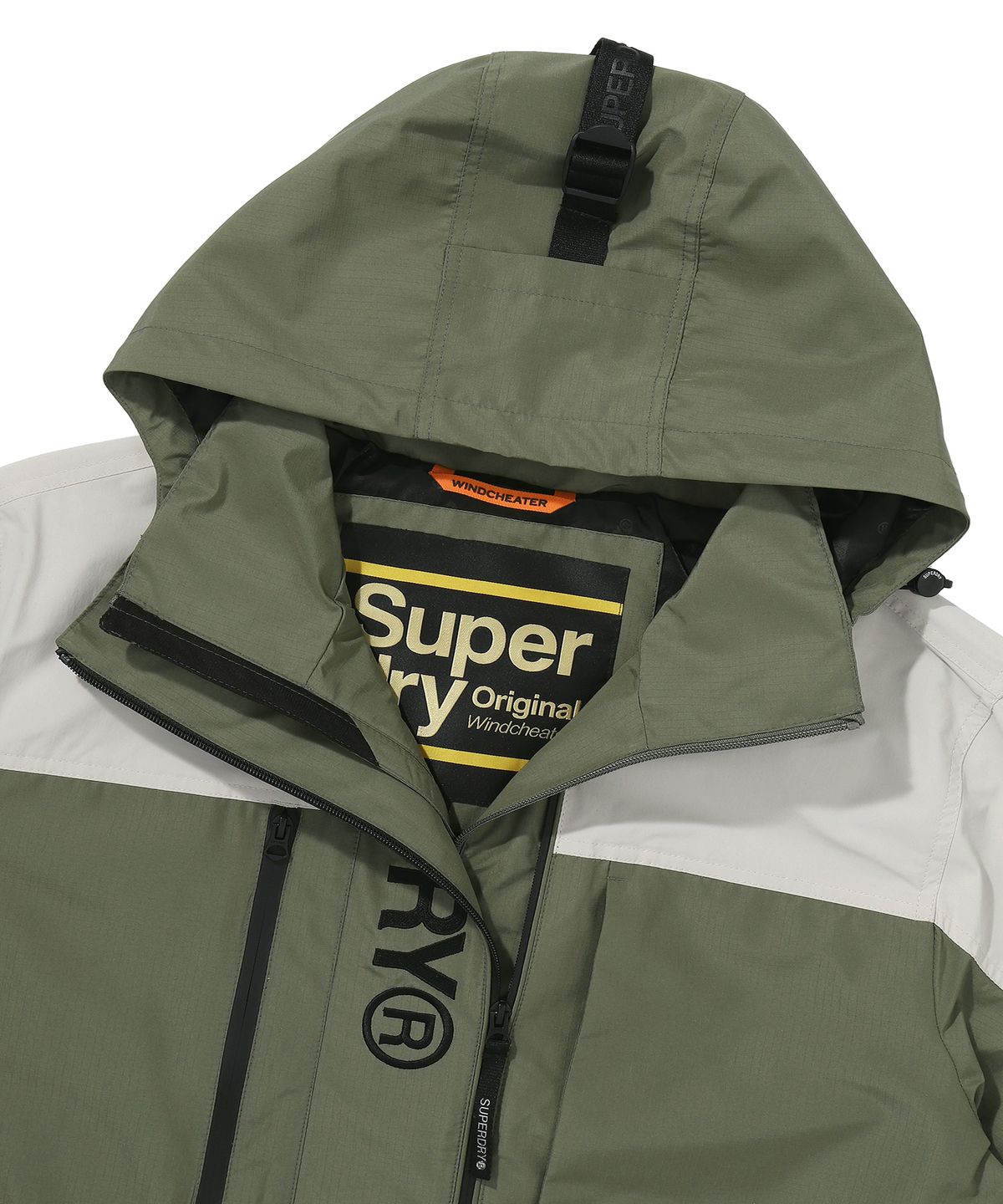 슈퍼드라이(SUPERDRY) 시그니처 윈드치터 자켓 카키 그린