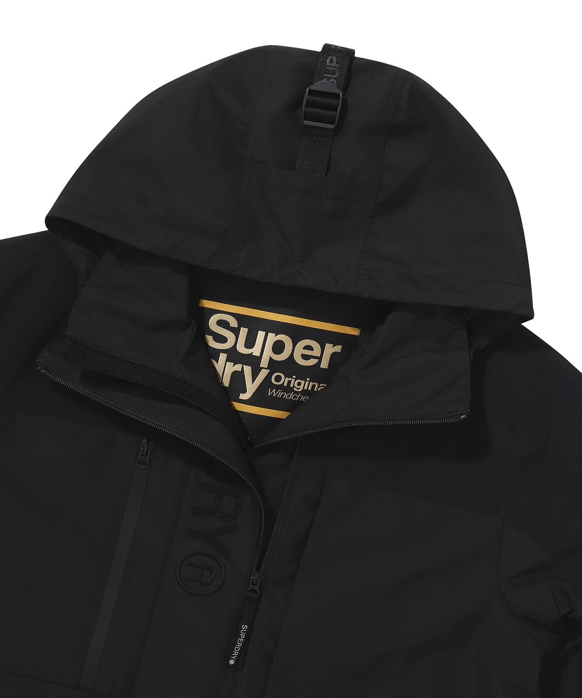 슈퍼드라이(SUPERDRY) 시그니처 윈드치터 자켓 블랙