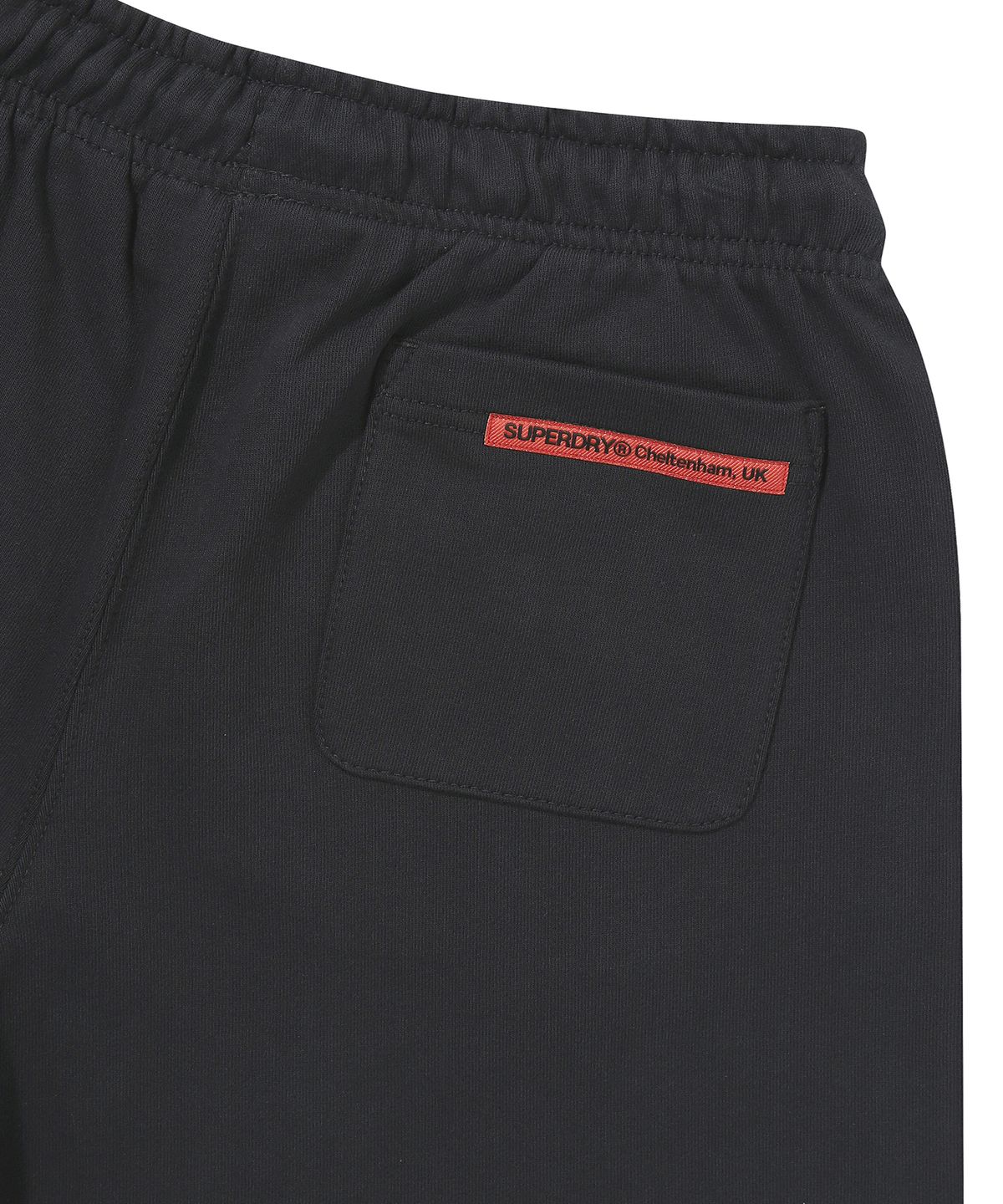 슈퍼드라이(SUPERDRY) W 빈티지 로고 스웨트 쇼츠 블랙