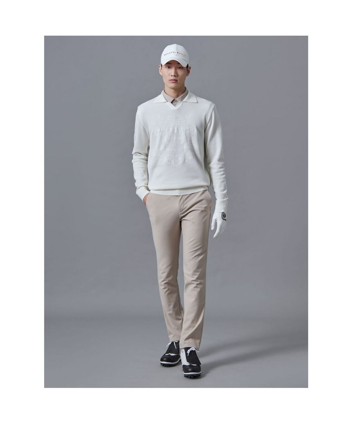 빈폴골프(BEANPOLE GOLF) 남성 봄 면터치 슬림 팬츠 - 베이지