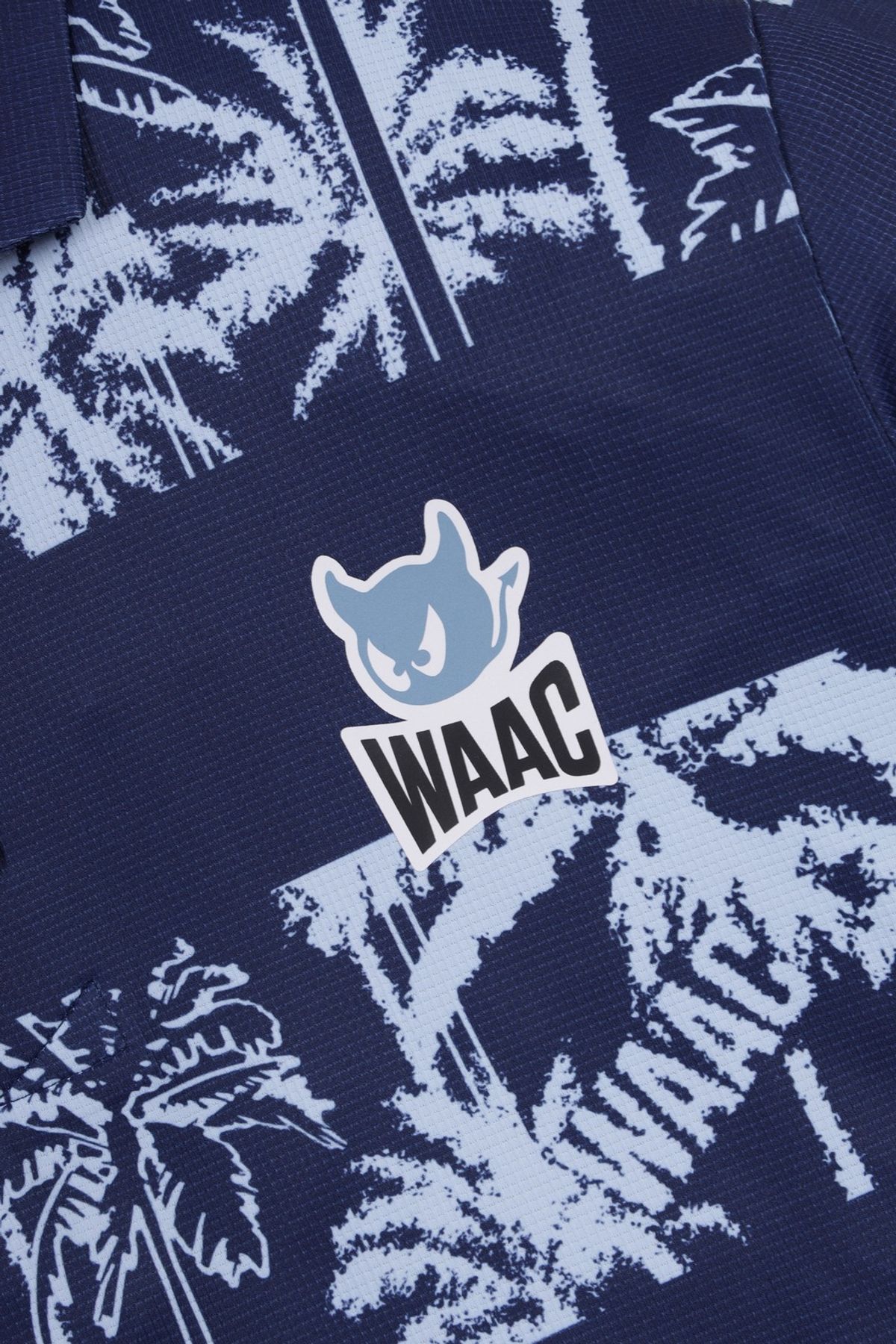 왁(WAAC) Men Athletic Palm Tree Block Polo_WTTCM25403NYD