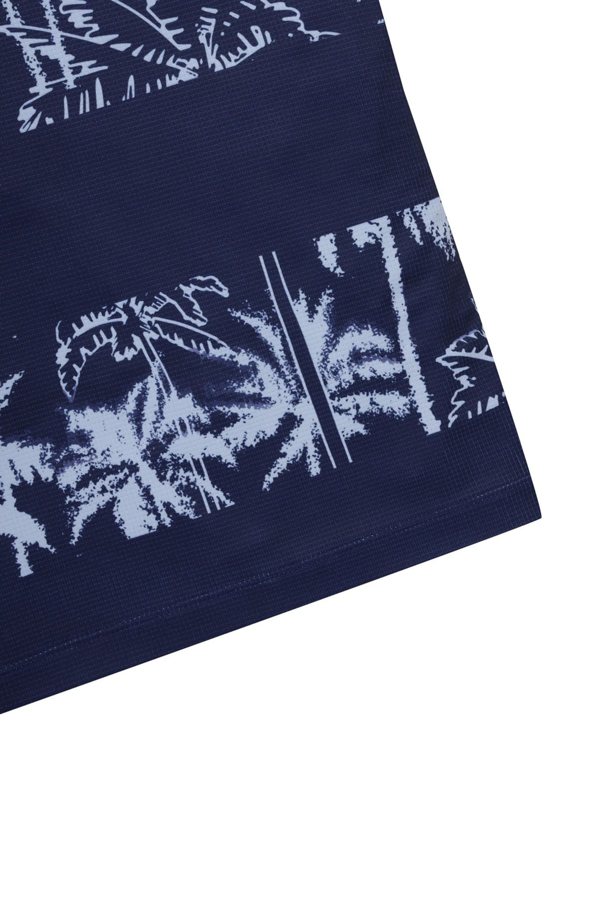 왁(WAAC) Men Athletic Palm Tree Block Polo_WTTCM25403NYD