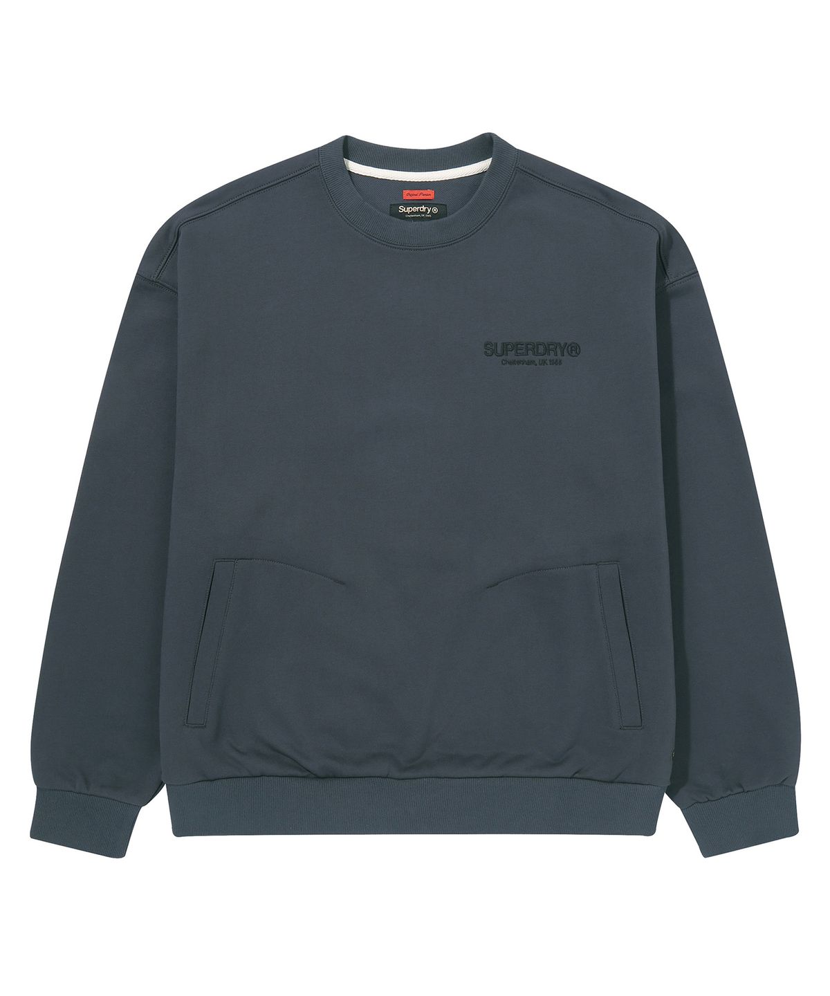 슈퍼드라이(SUPERDRY) 코어 스웨트 셔츠 다크 그레이
