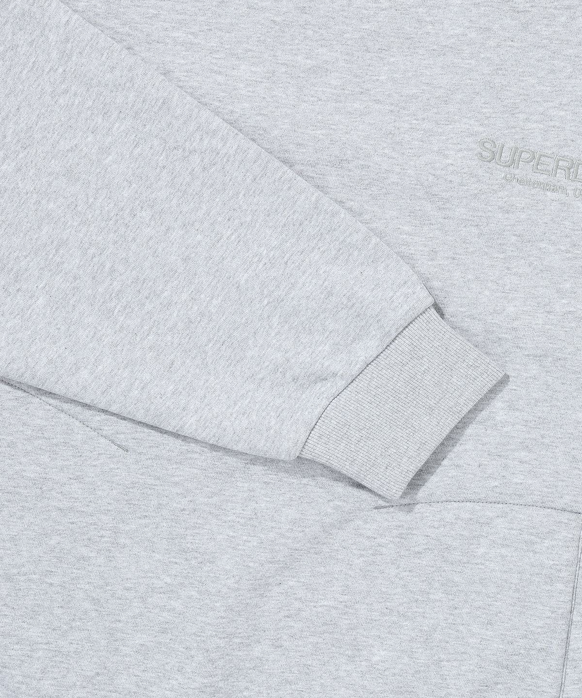 슈퍼드라이(SUPERDRY) 코어 스웨트 셔츠 라이트 멜란지 그레이