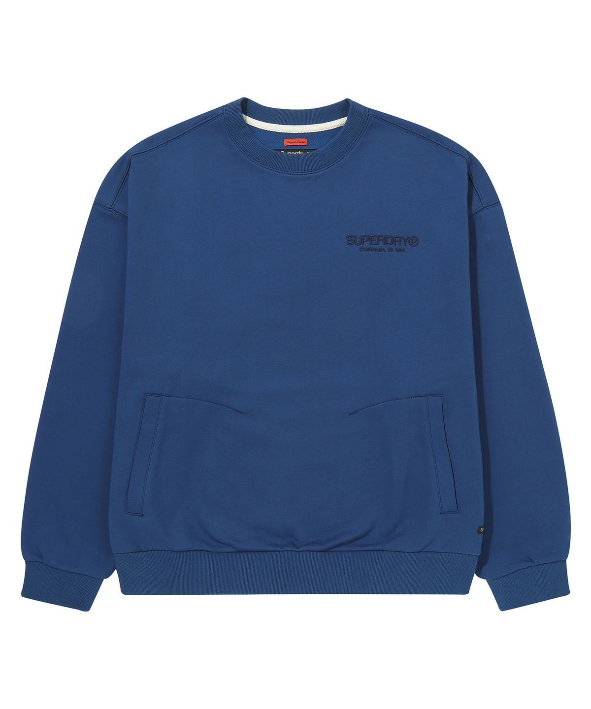 슈퍼드라이(SUPERDRY) 코어 스웨트 셔츠 네이비